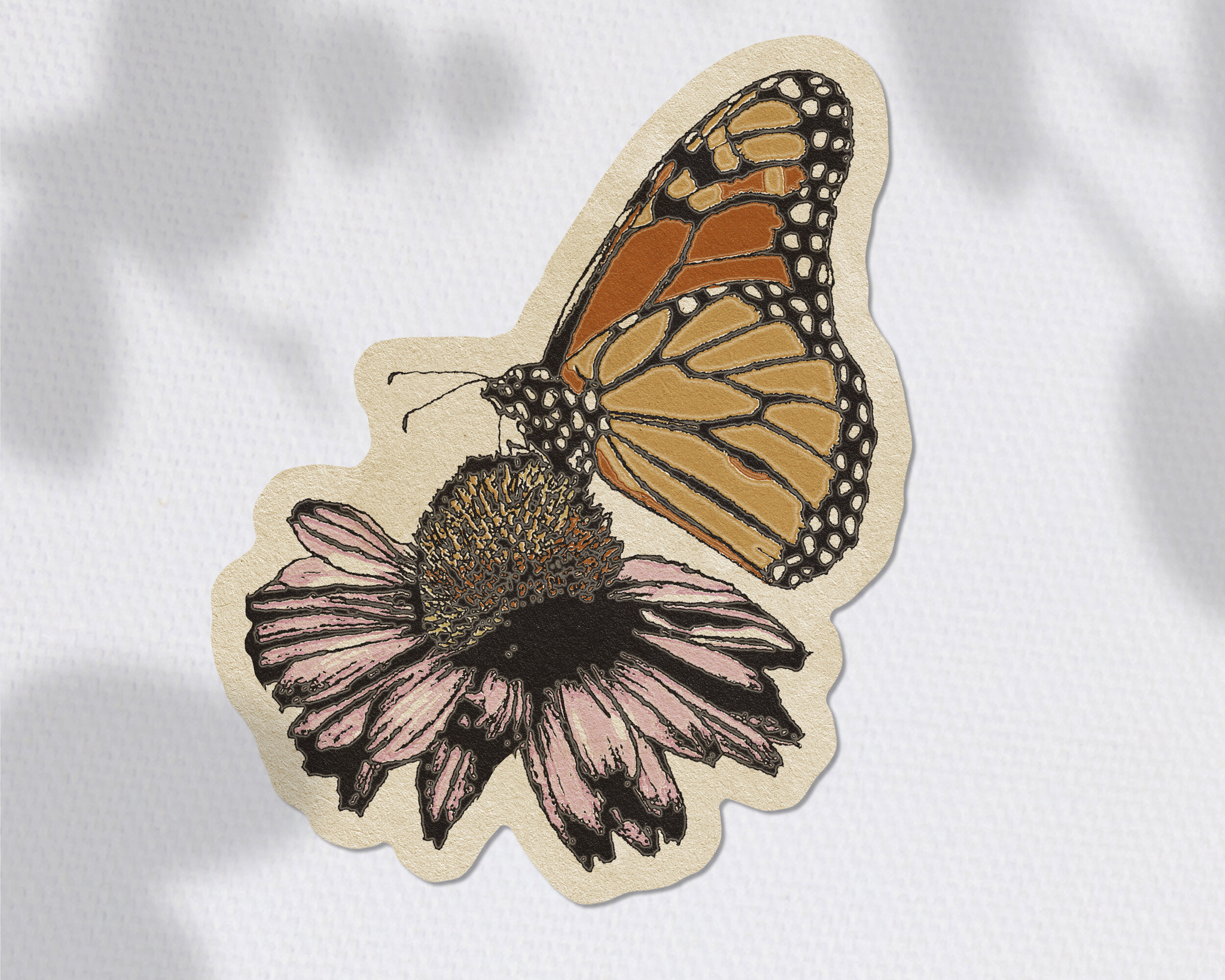 Monarch Butterfly Sticker
