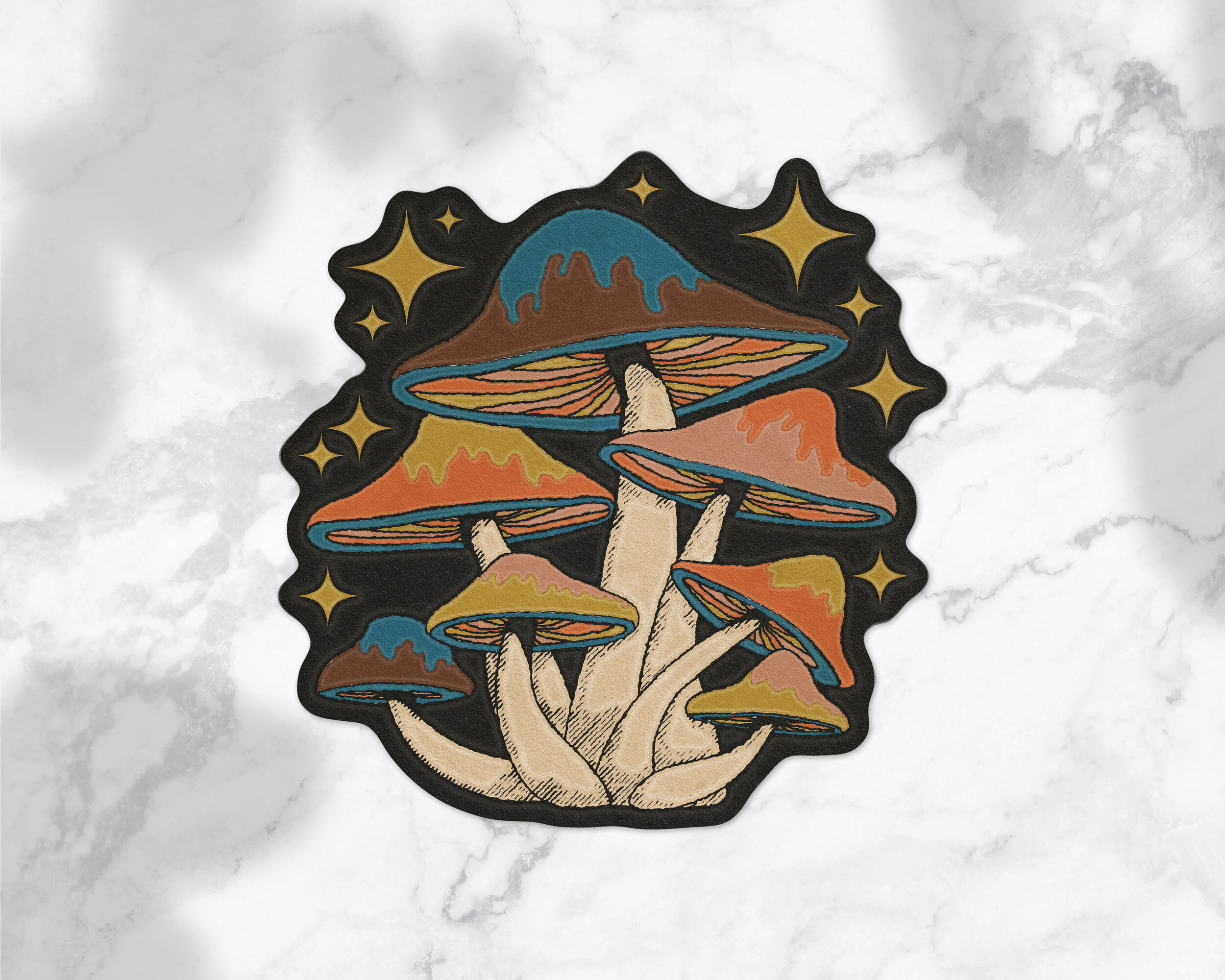 Groovy Mushrooms Sticker