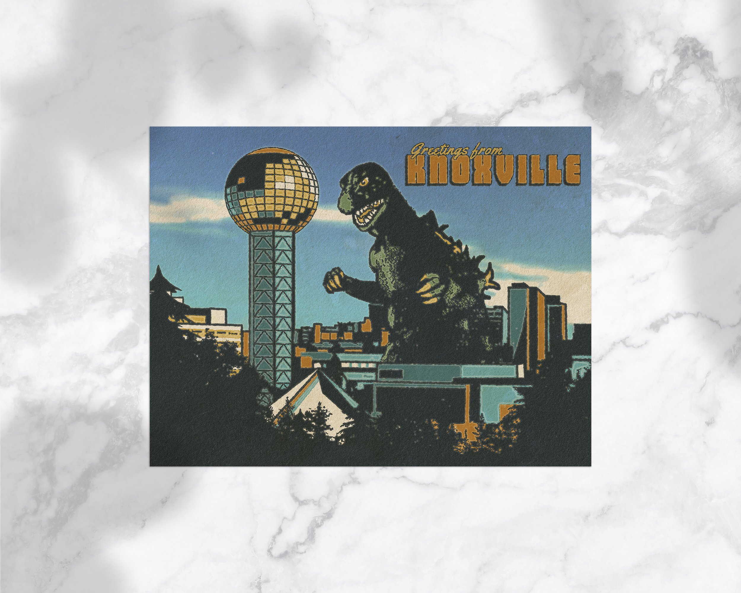 Knoxville Invasion: Godzilla Sticker