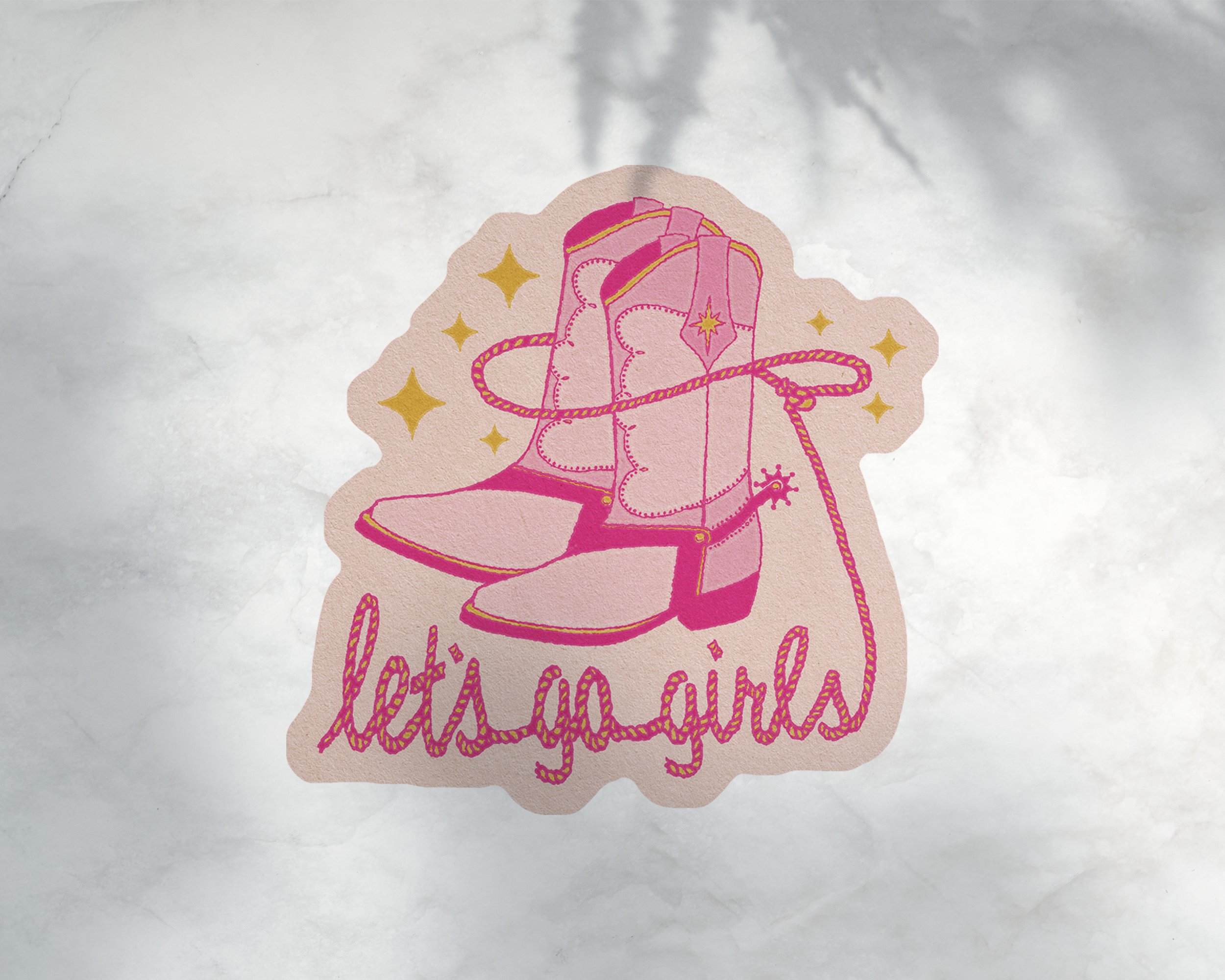 Let's Go Girls Sticker