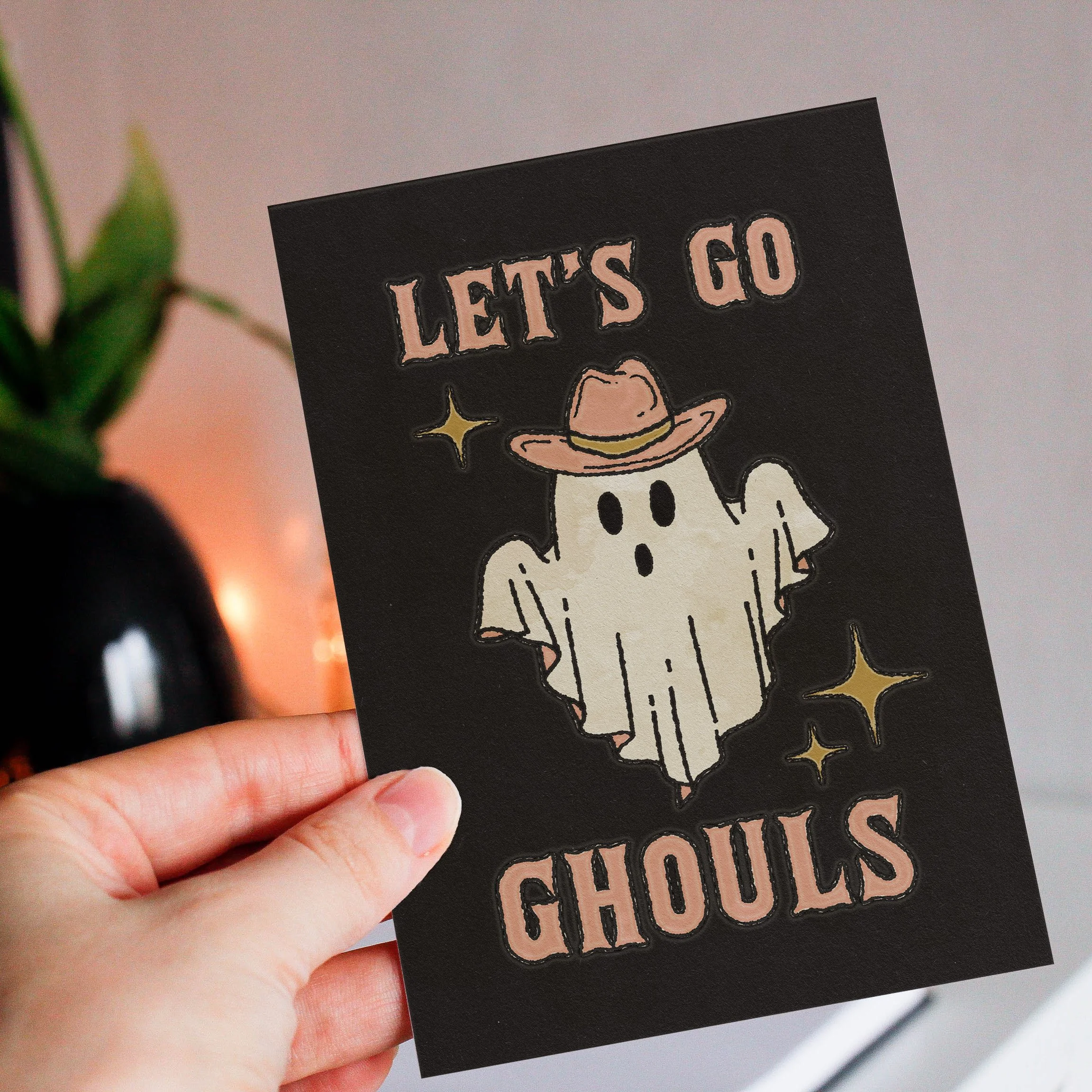 Let's Go Ghouls Card