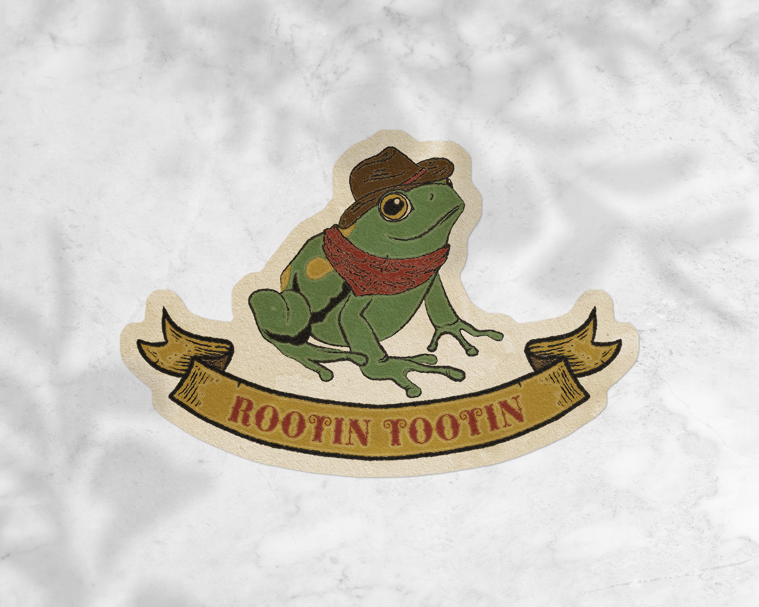 Rootin Tootin Toad Sticker