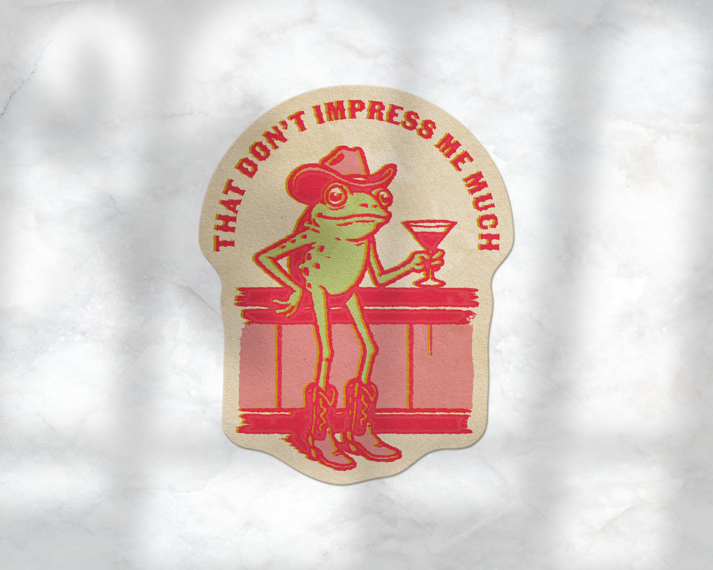 That Don't Impress Me Much Frog Sticker