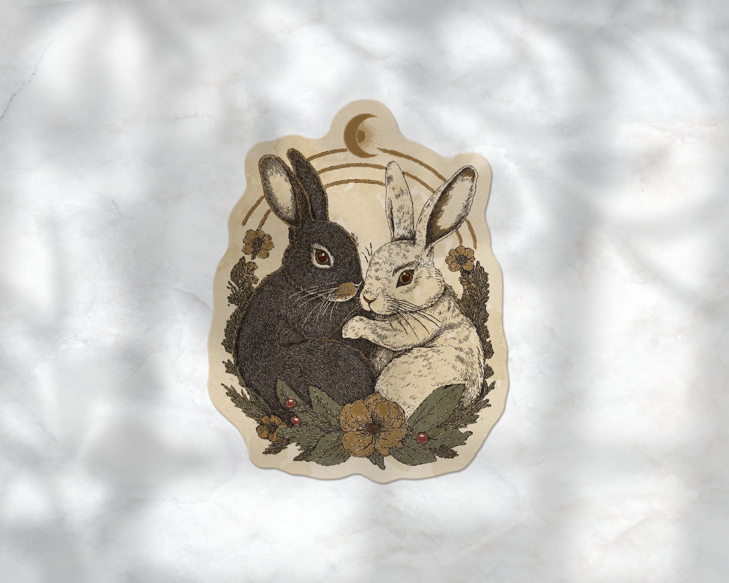 Celestial Bunnies Sticker