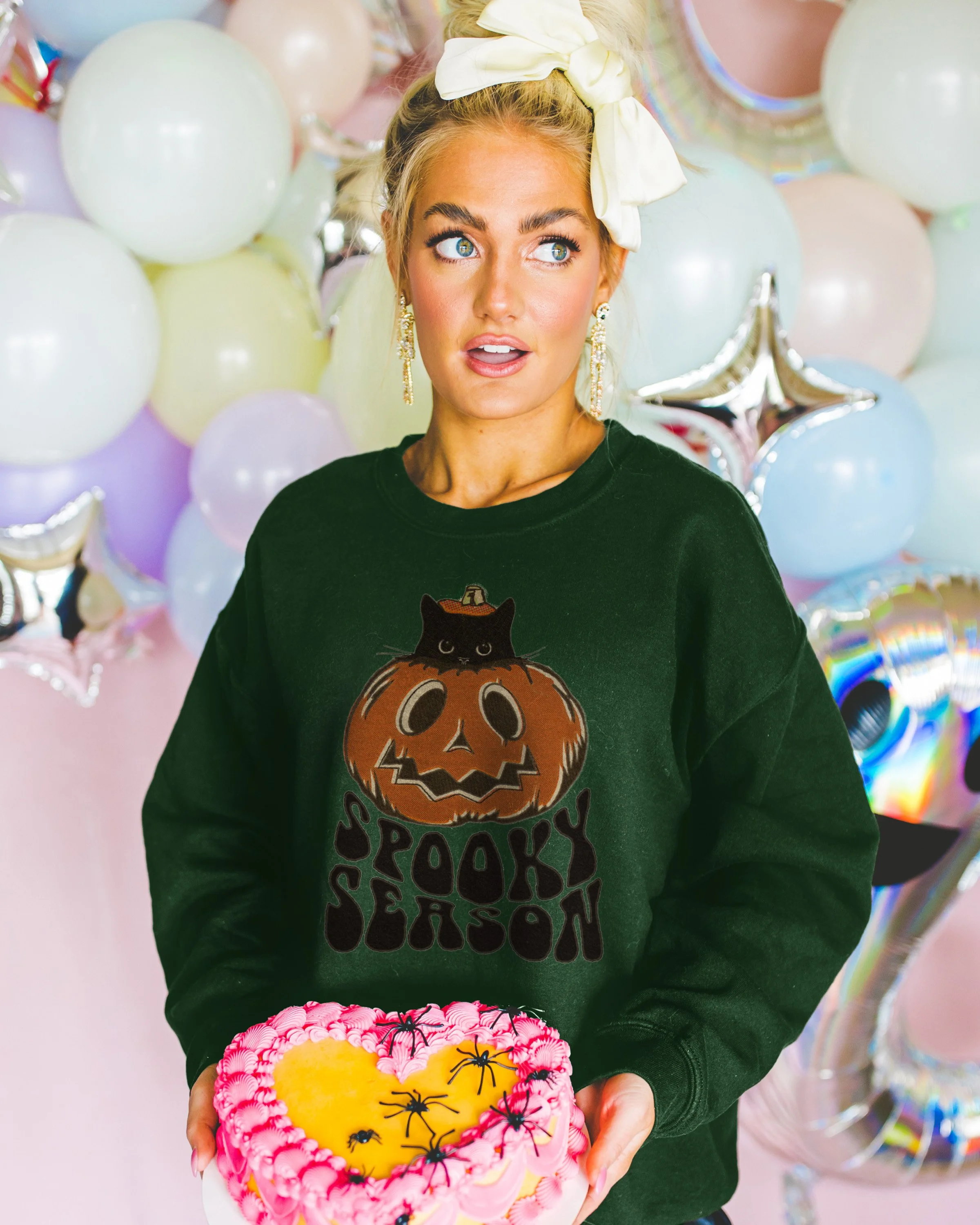 Spooky Season Unisex Midweight Softstyle Fleece Crewneck Sweatshirt