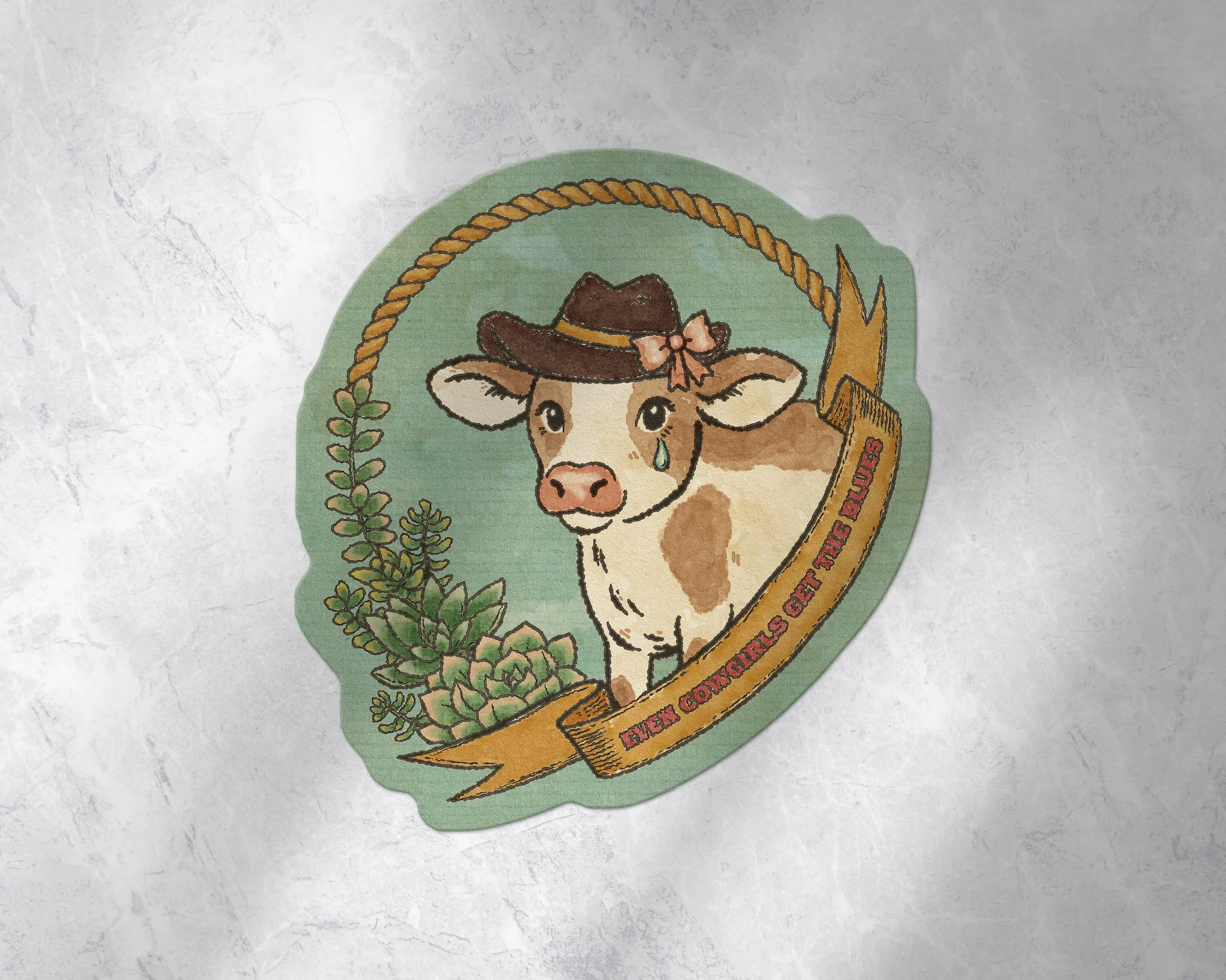 Even Cowgirls Get The Blues Sticker