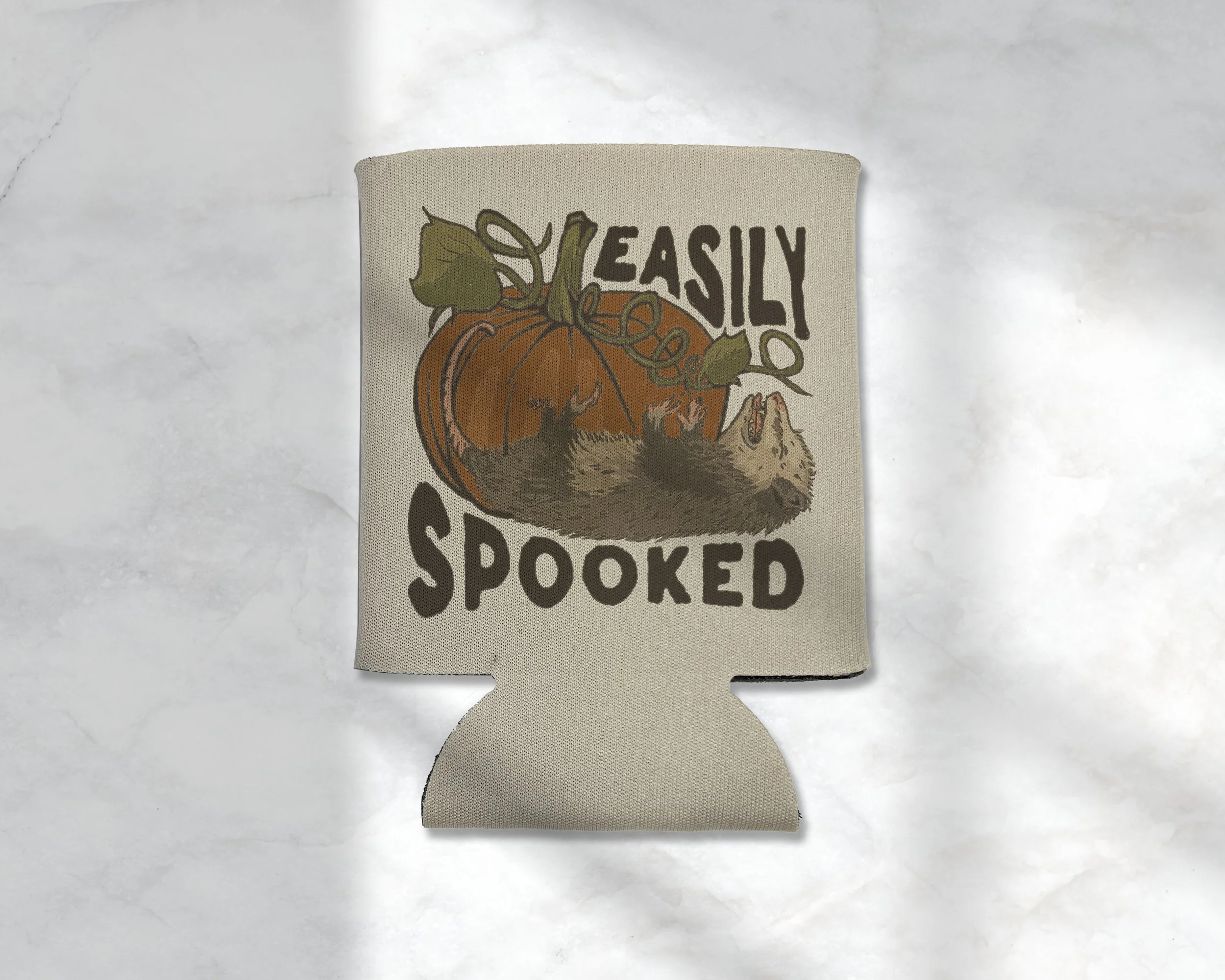 Easily Spooked Possum Koozie