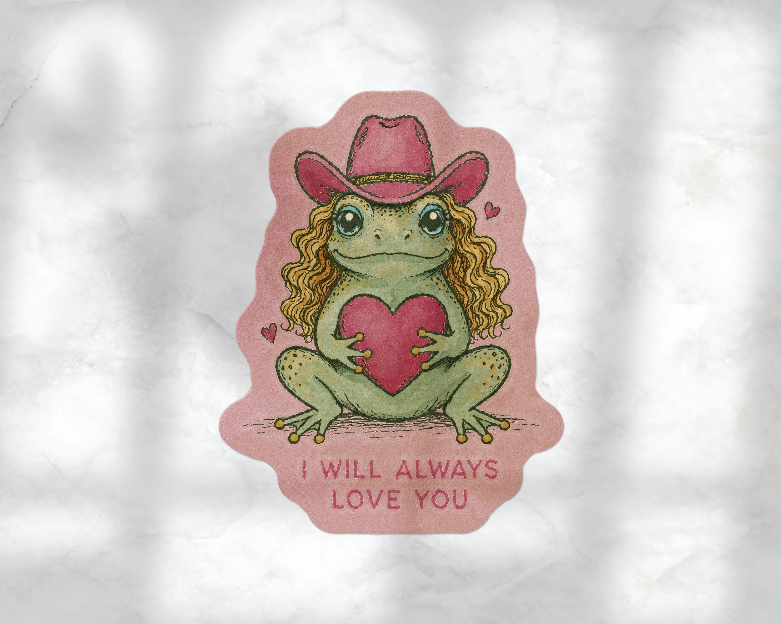 I Will Always Love You Frog Sticker