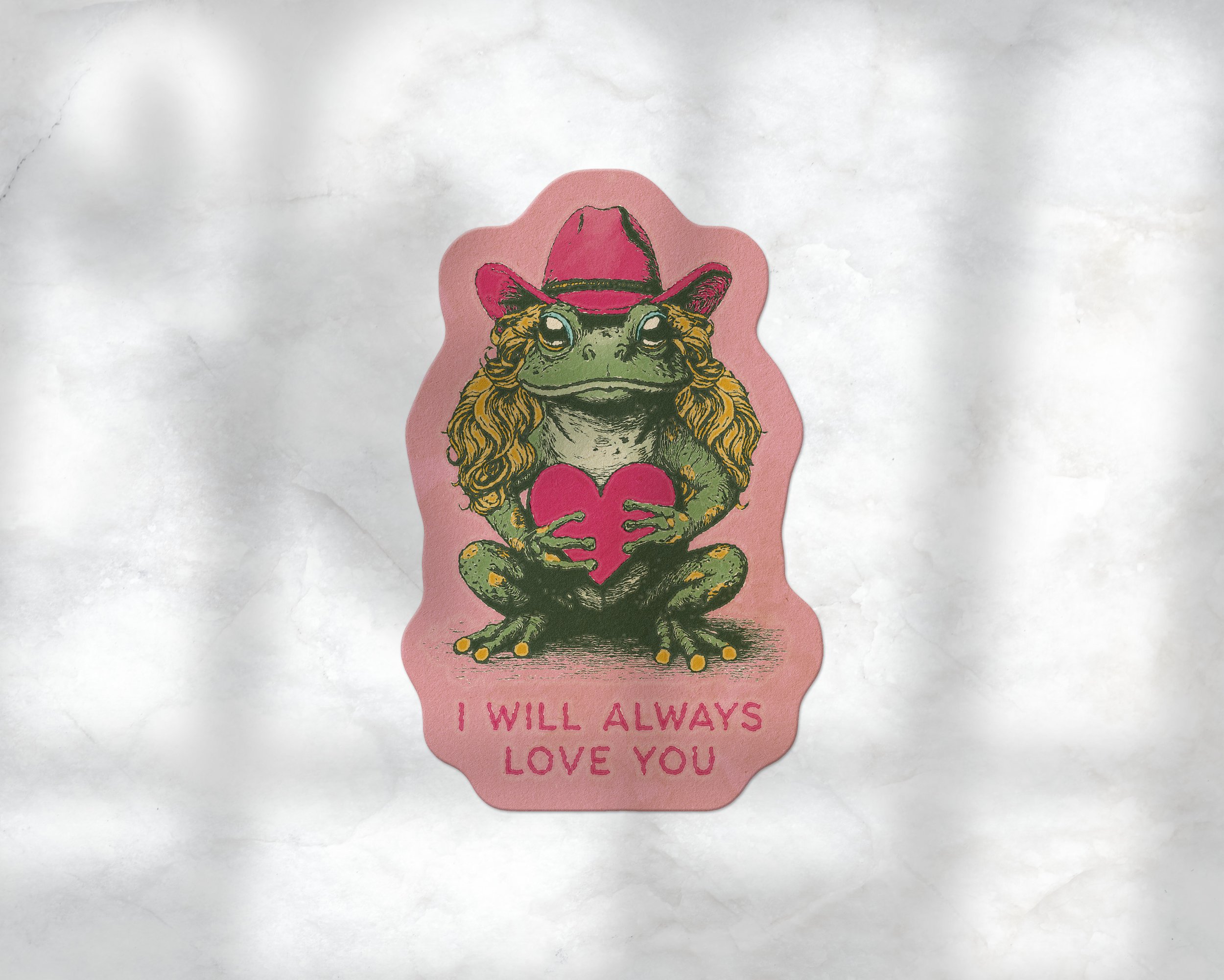 I Will Always Love You Frog Sticker