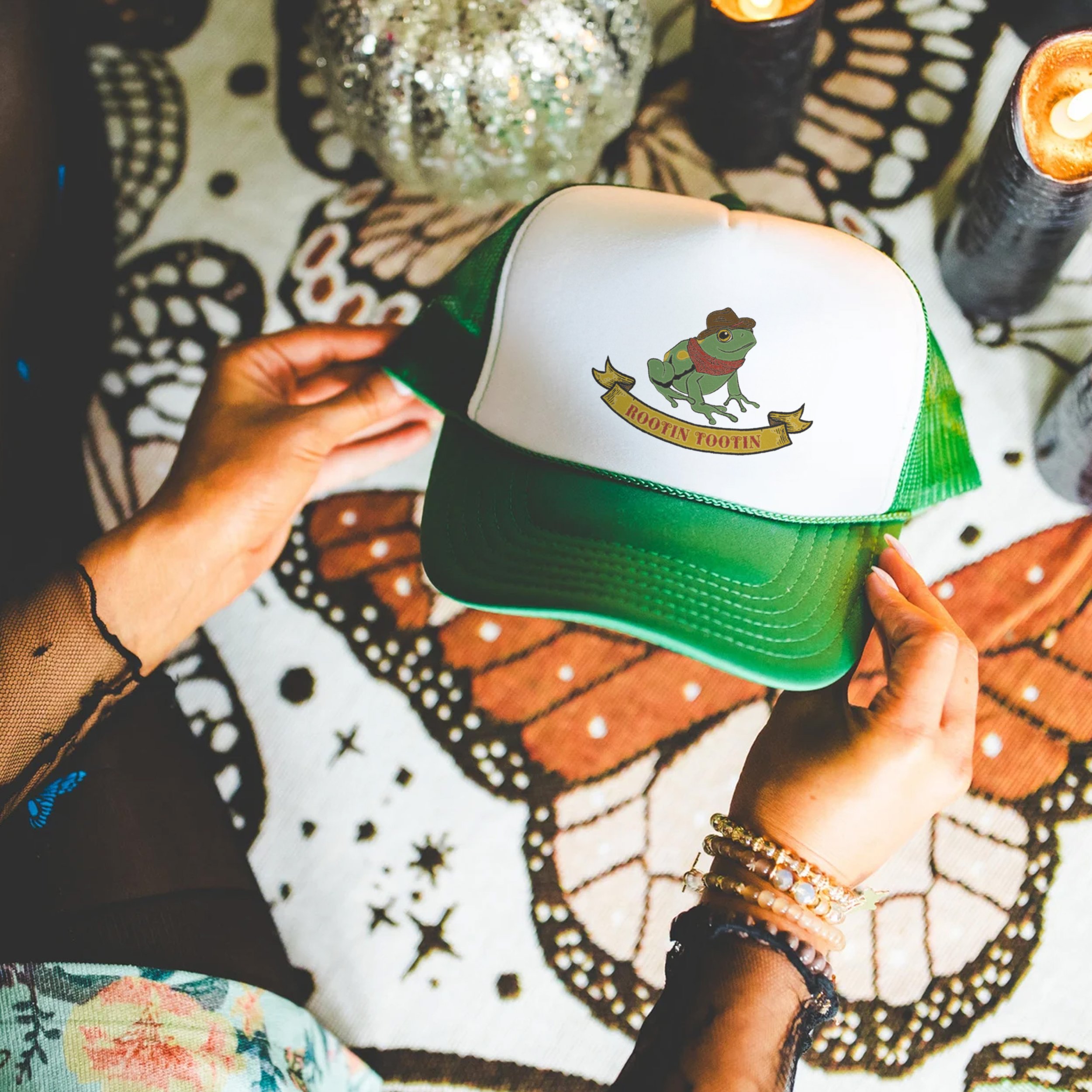 Rootin Tootin Frog Trucker Hat