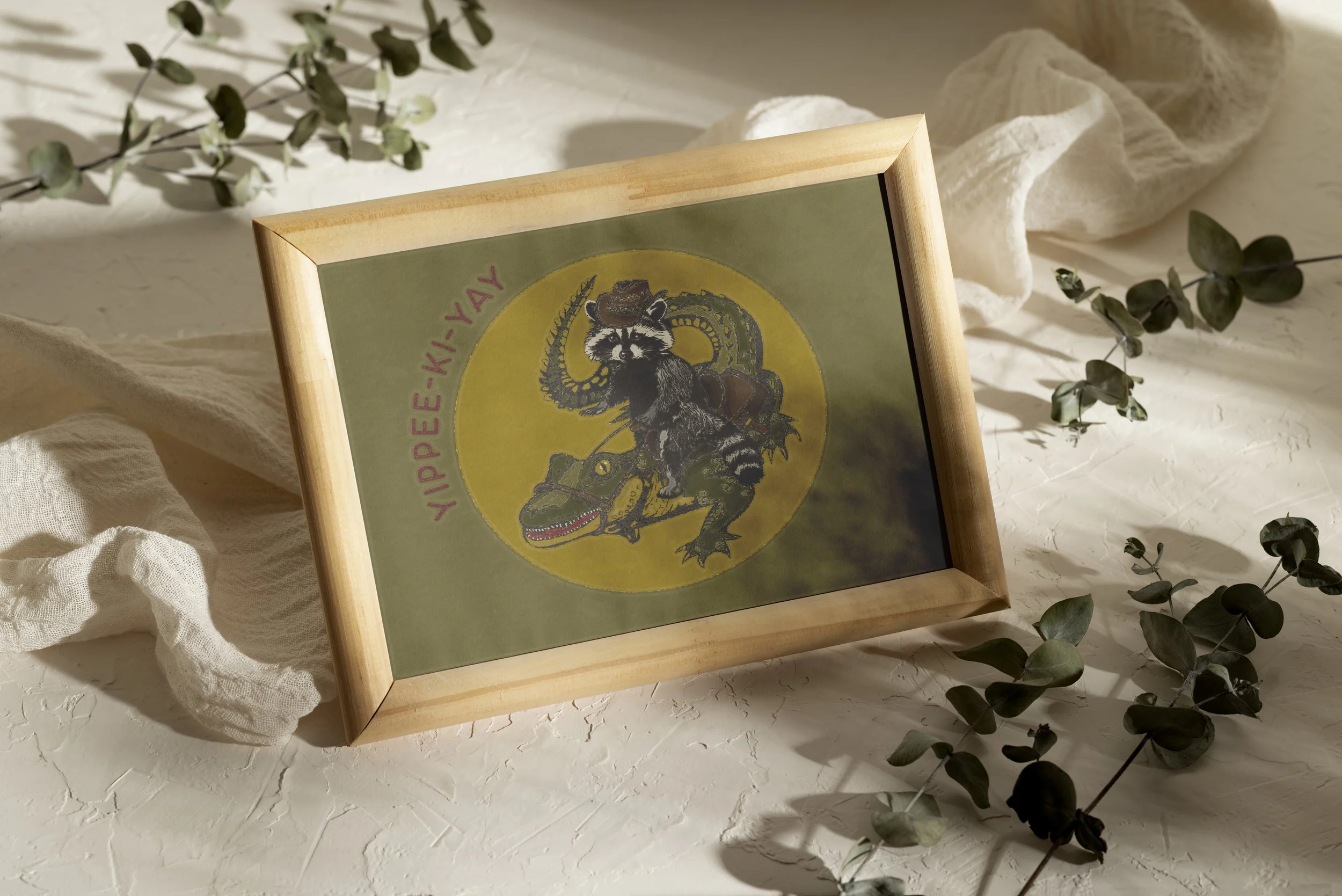 Alligator and Raccoon Cowboy Mockup.jpg