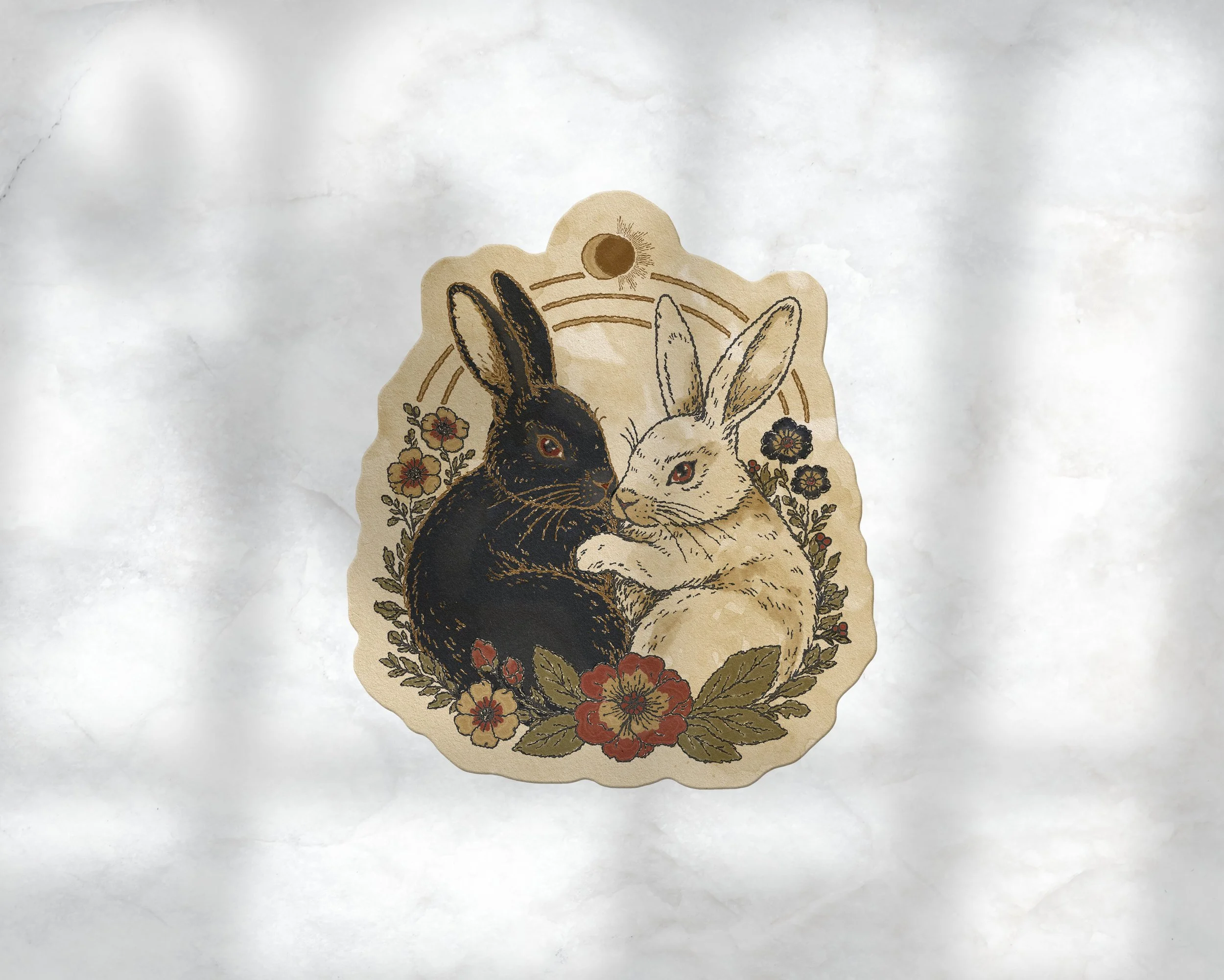 Celestial Bunnies Sticker