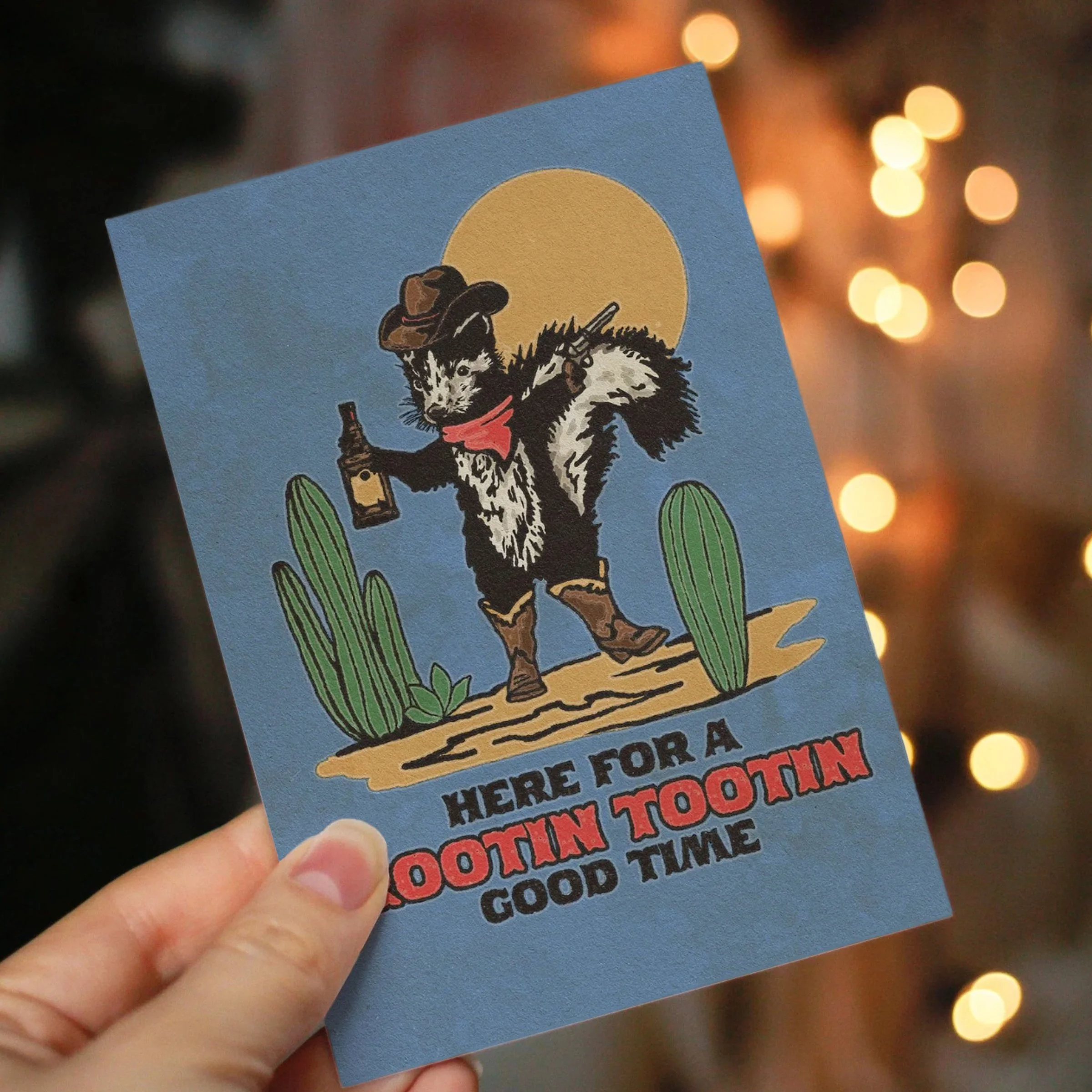 Skunk Cowboy Card