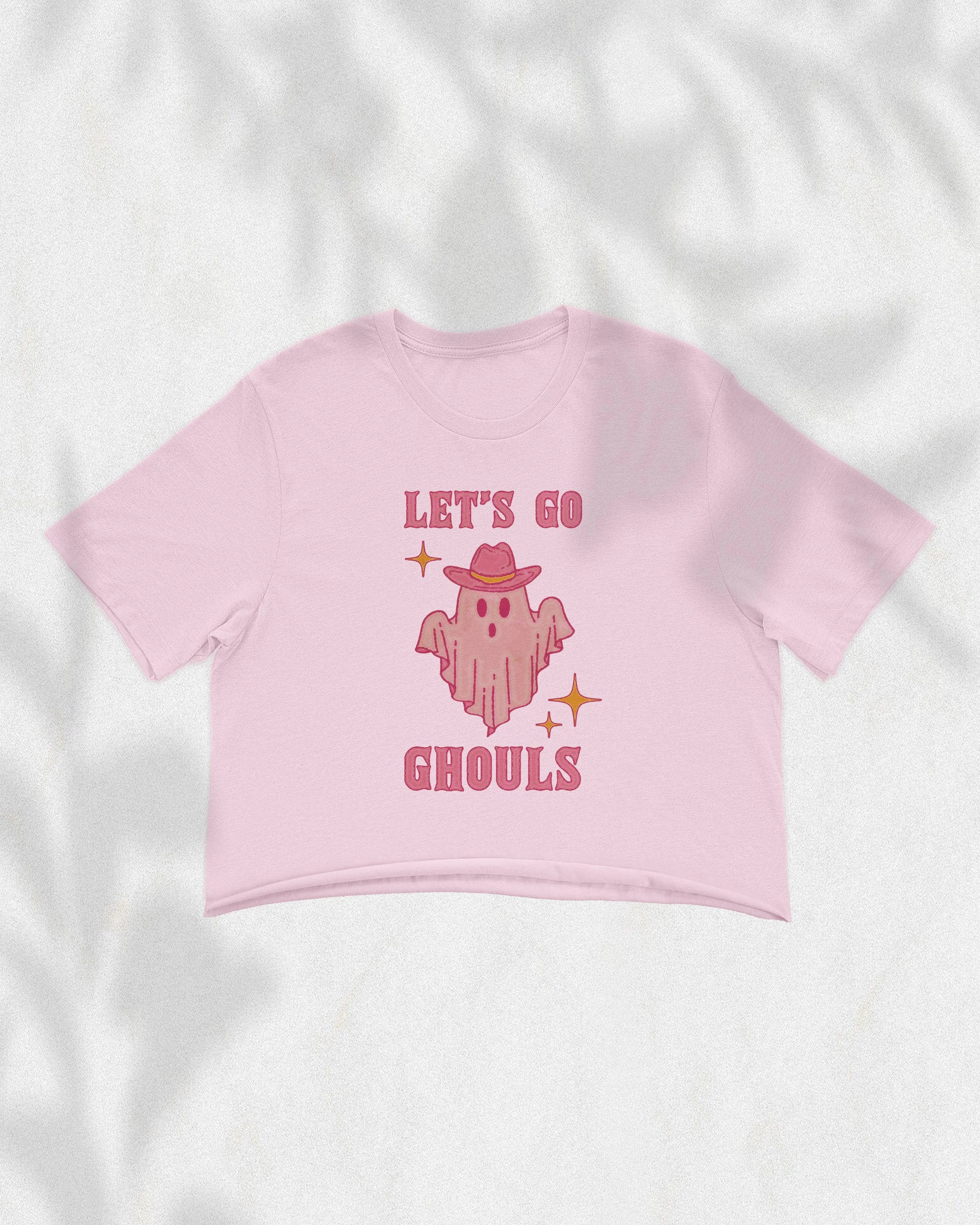 Let's Go Ghouls Crop Top Pink.jpg