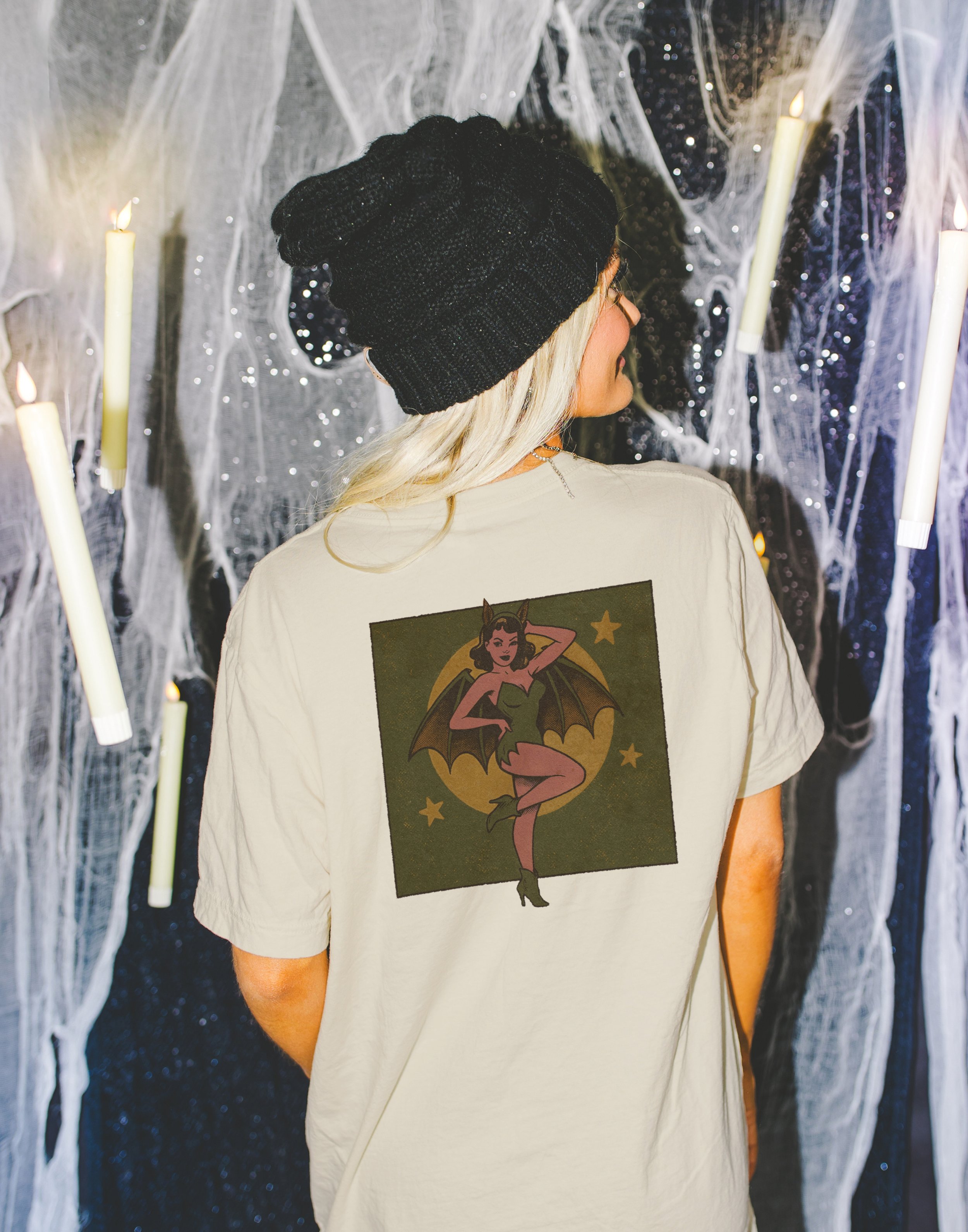 All Tricks No Treats Bat Unisex Full Length Shirt and Crop Top