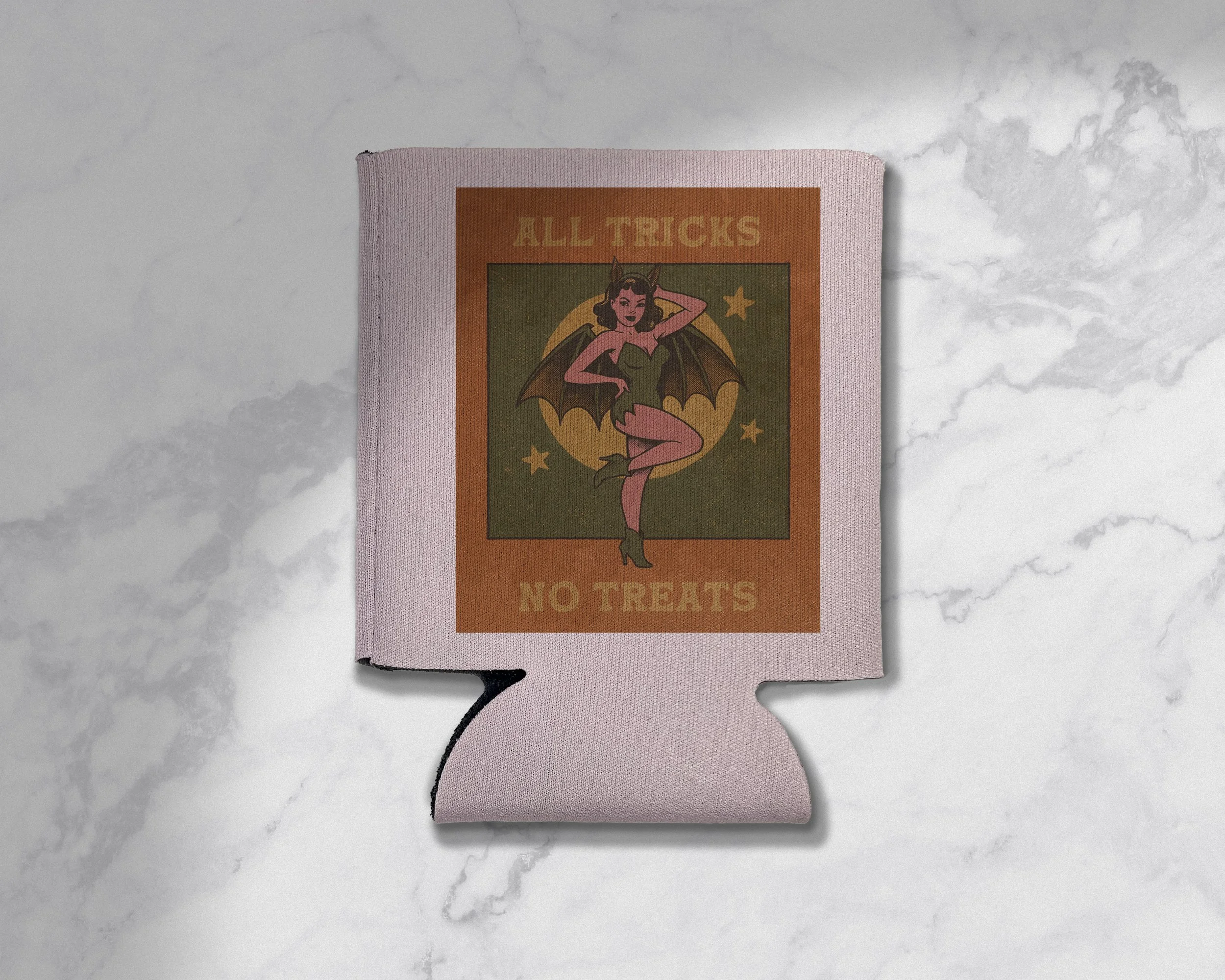All Tricks, No Treats Bat Koozie