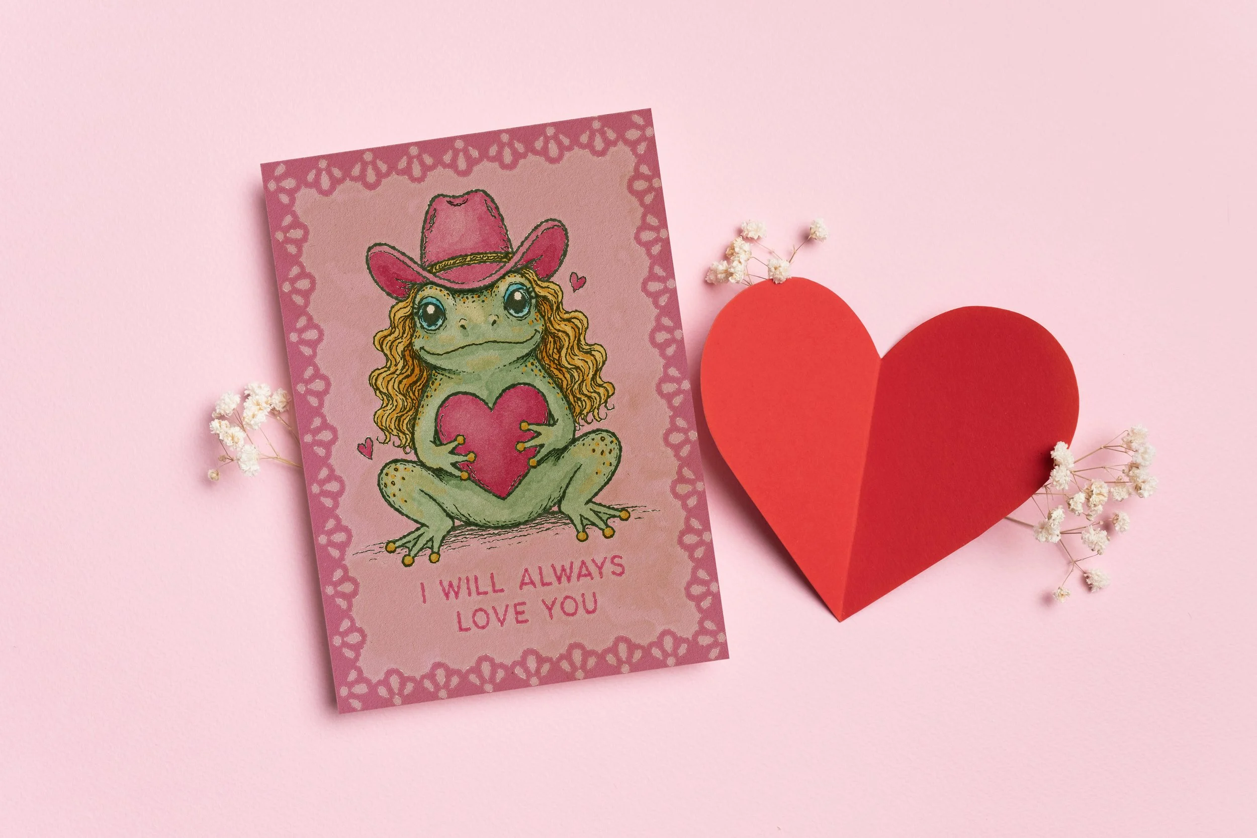 I Will Always Love You Frog Card