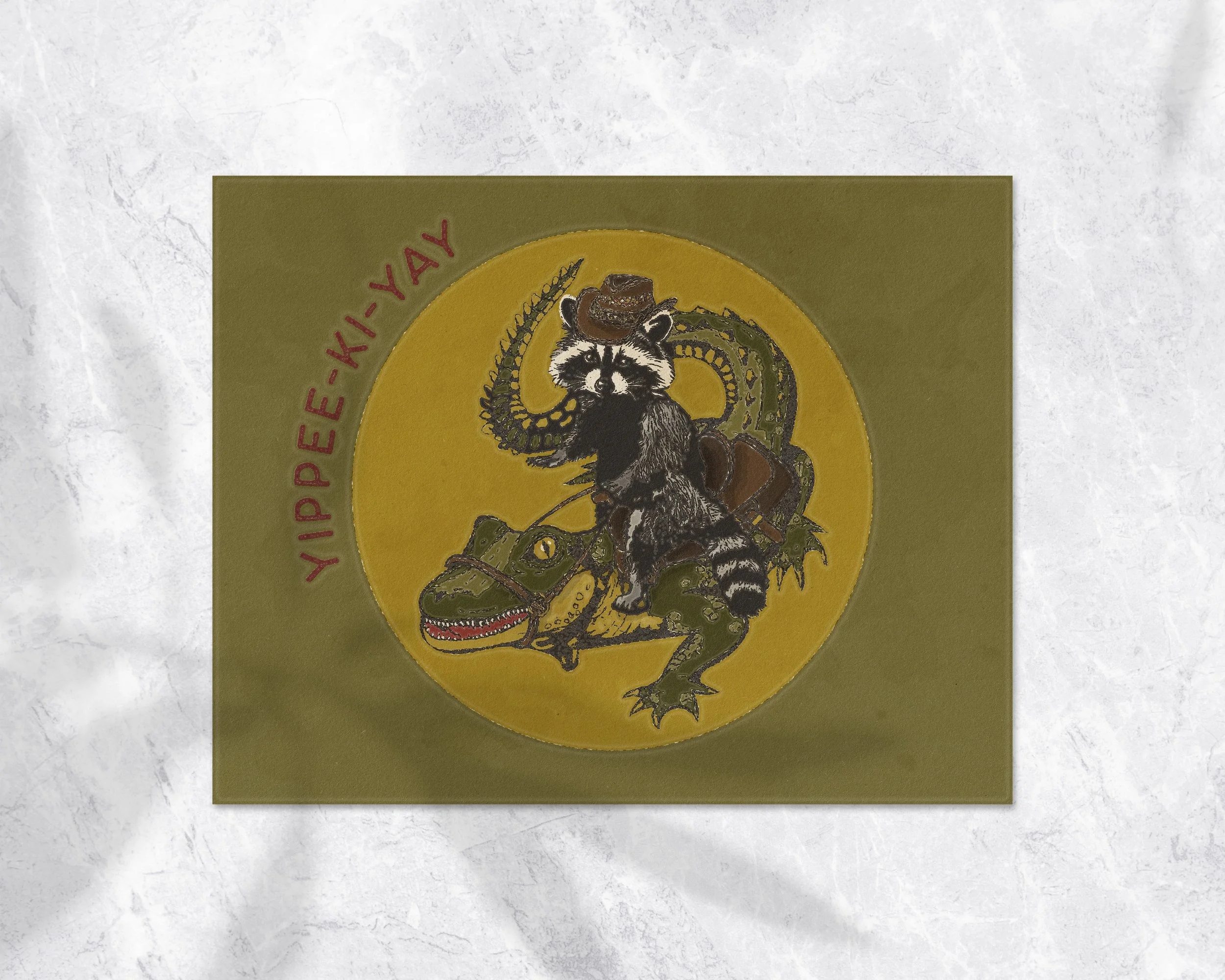 Alligator and Raccoon Cowboy Poster Mockup.jpg