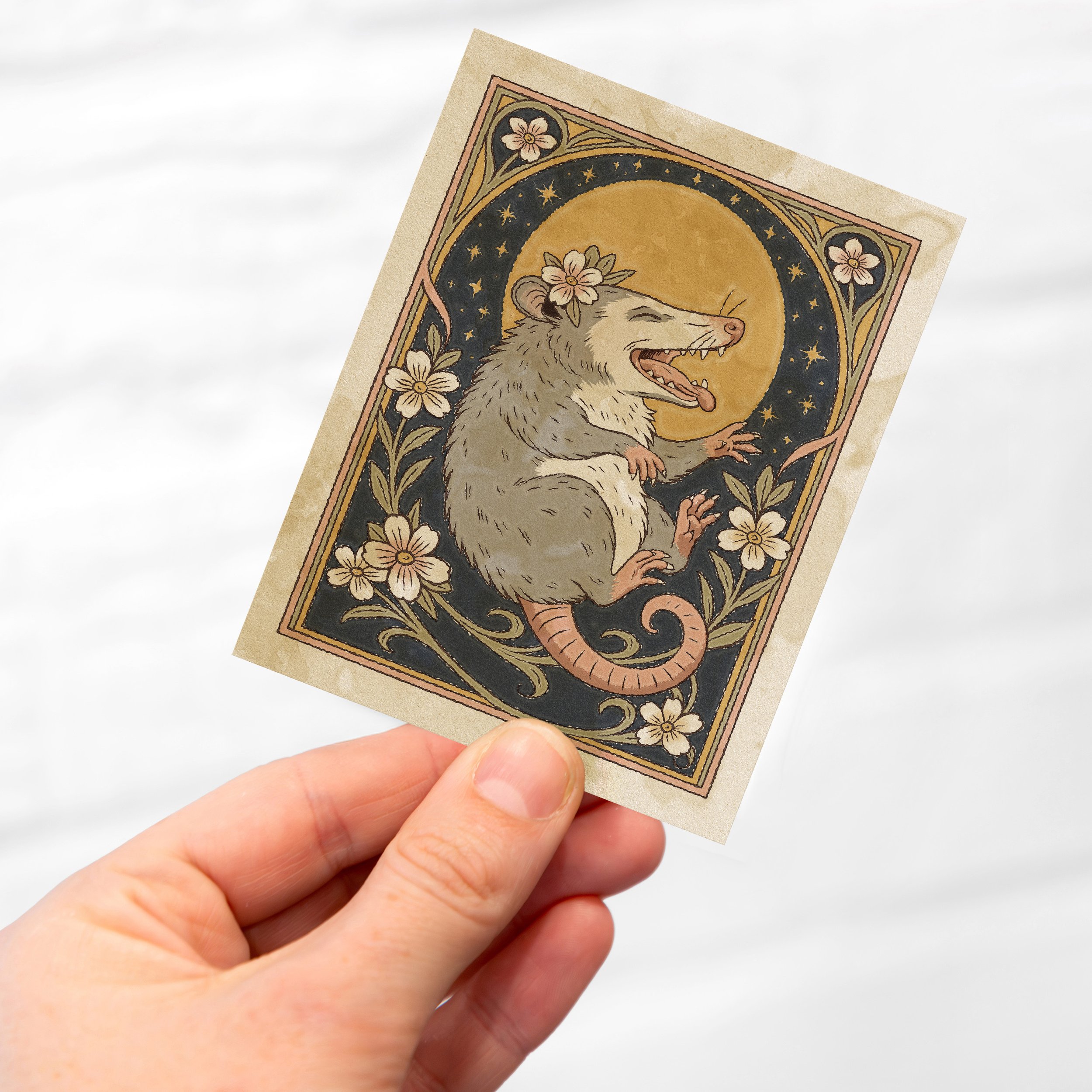 Celestial Possum Sticker Hand.jpg