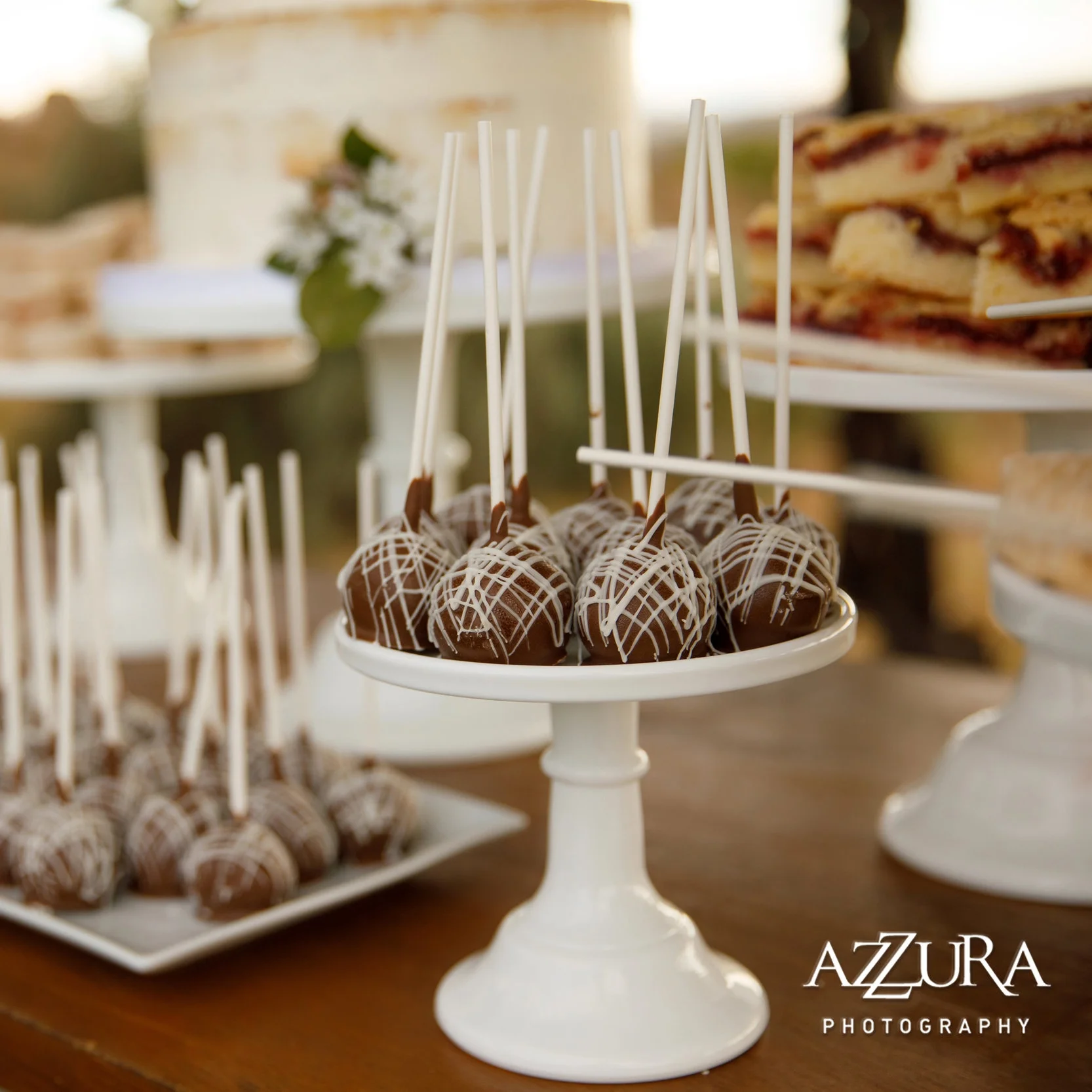 Chocolate Cake Pops Chocolate fudge cake and a chocolate shell $36 dozen