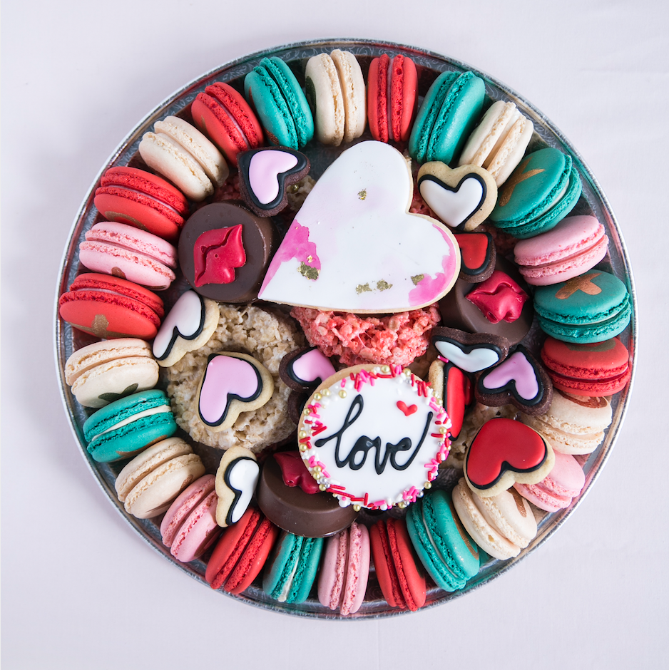 Valentines Party Platter A mix of all our best Valentines treats. Approx 45 items on the platter. $80