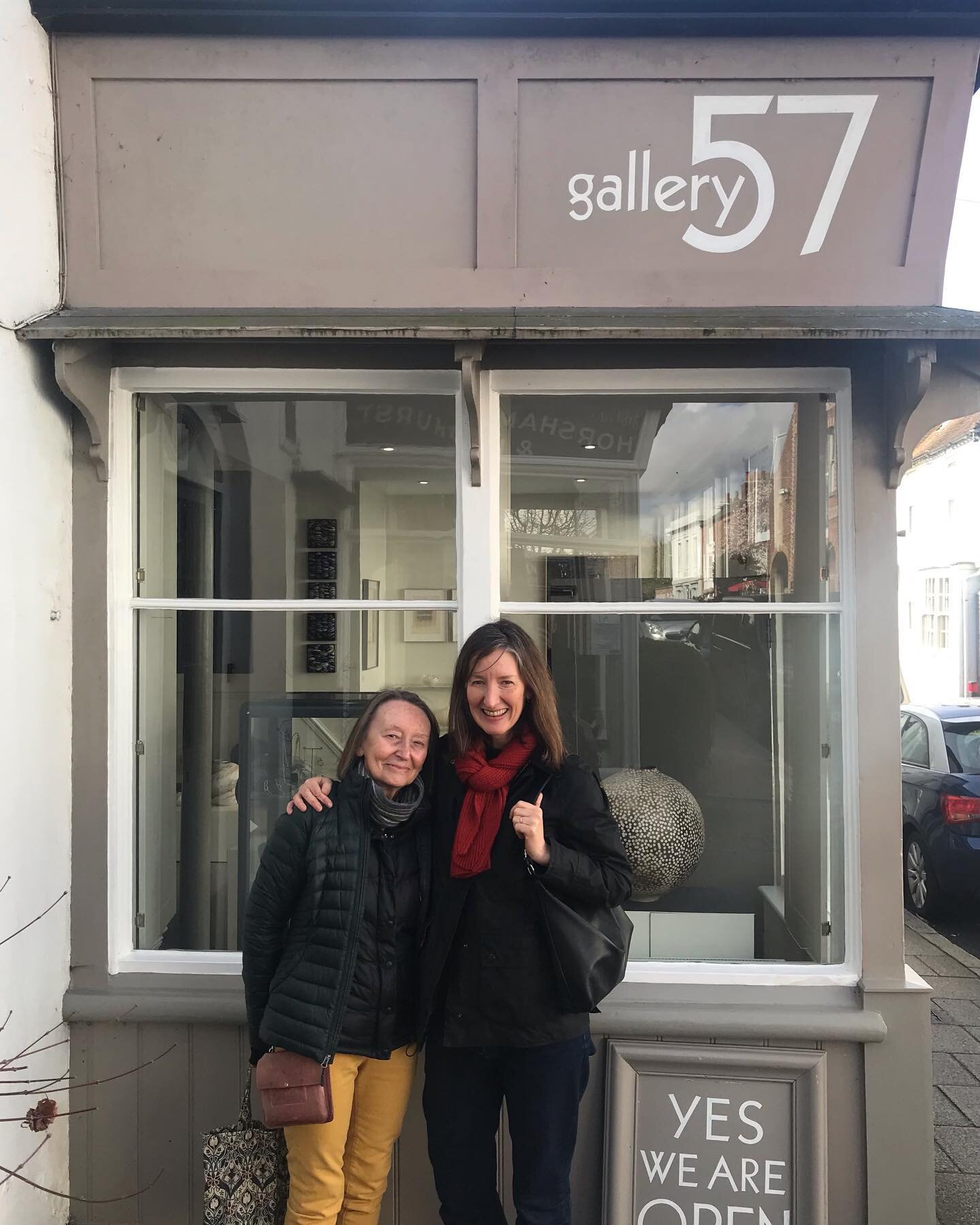 Lovely trip to @gallery57_contemporaryart to see the Cloth + Clay exhibition with my mum and brother today.

Cloth and Clay continues until 27th April - an exhibition comprising an array of different types of textiles and ceramics all carefully curat