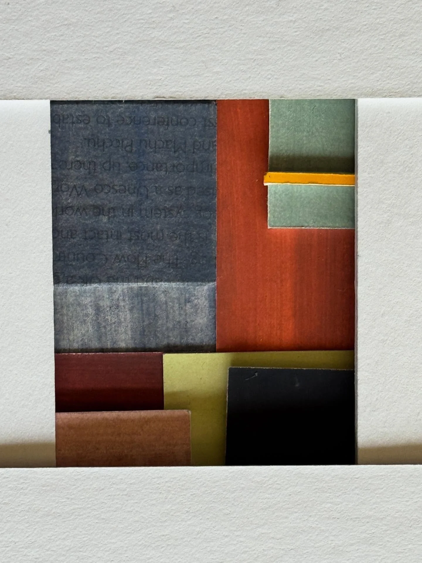 Paper collage with paper window - focussing in. 🔎

#designdevelopment #colourandproportion #colourcollage #colourstudy