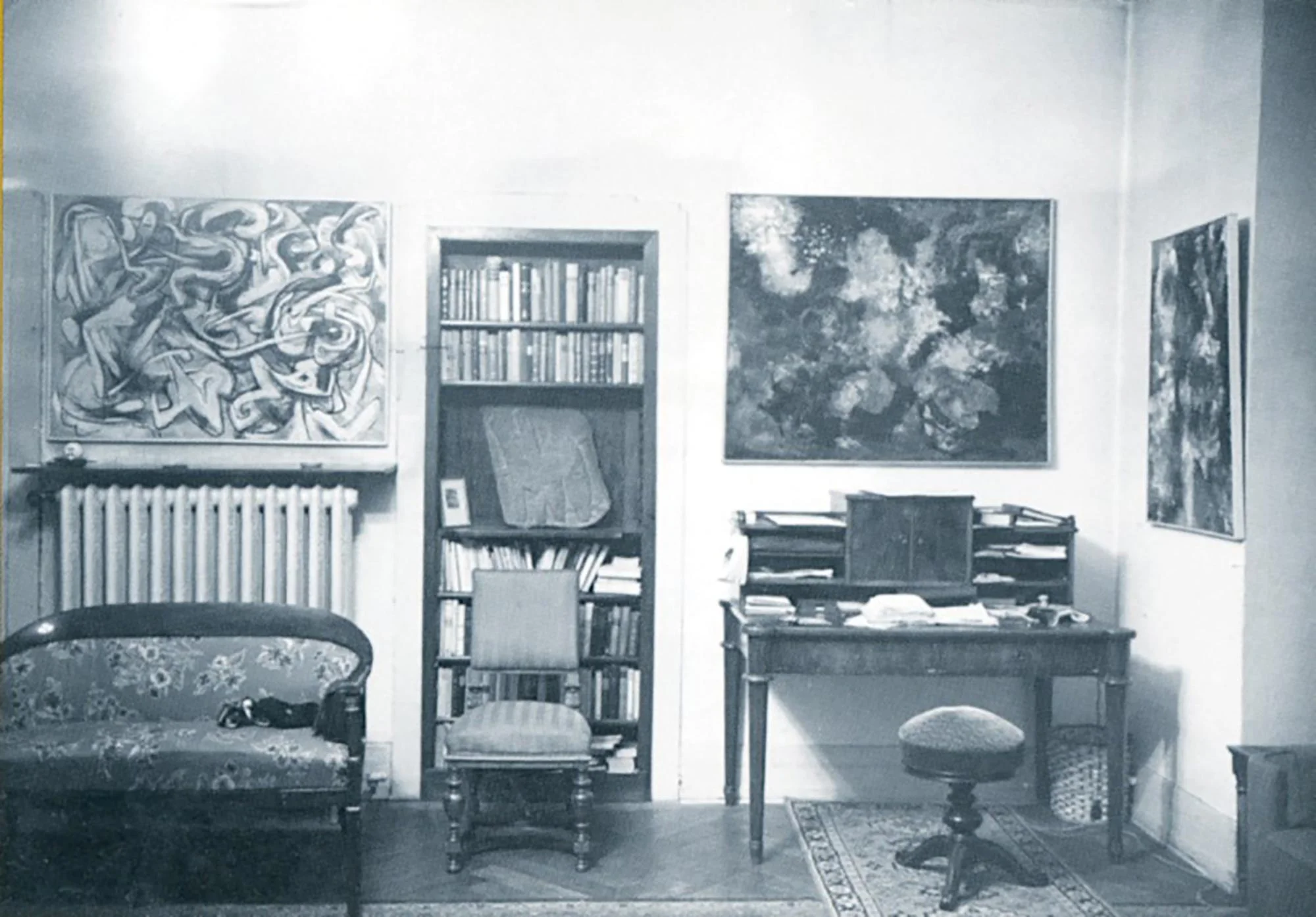 1 + 2 Zimmergalerie Franck, Ausstellung der „Neu-Expressionisten“ (Quadriga), Dezember 1952, Nachlass Klaus Franck