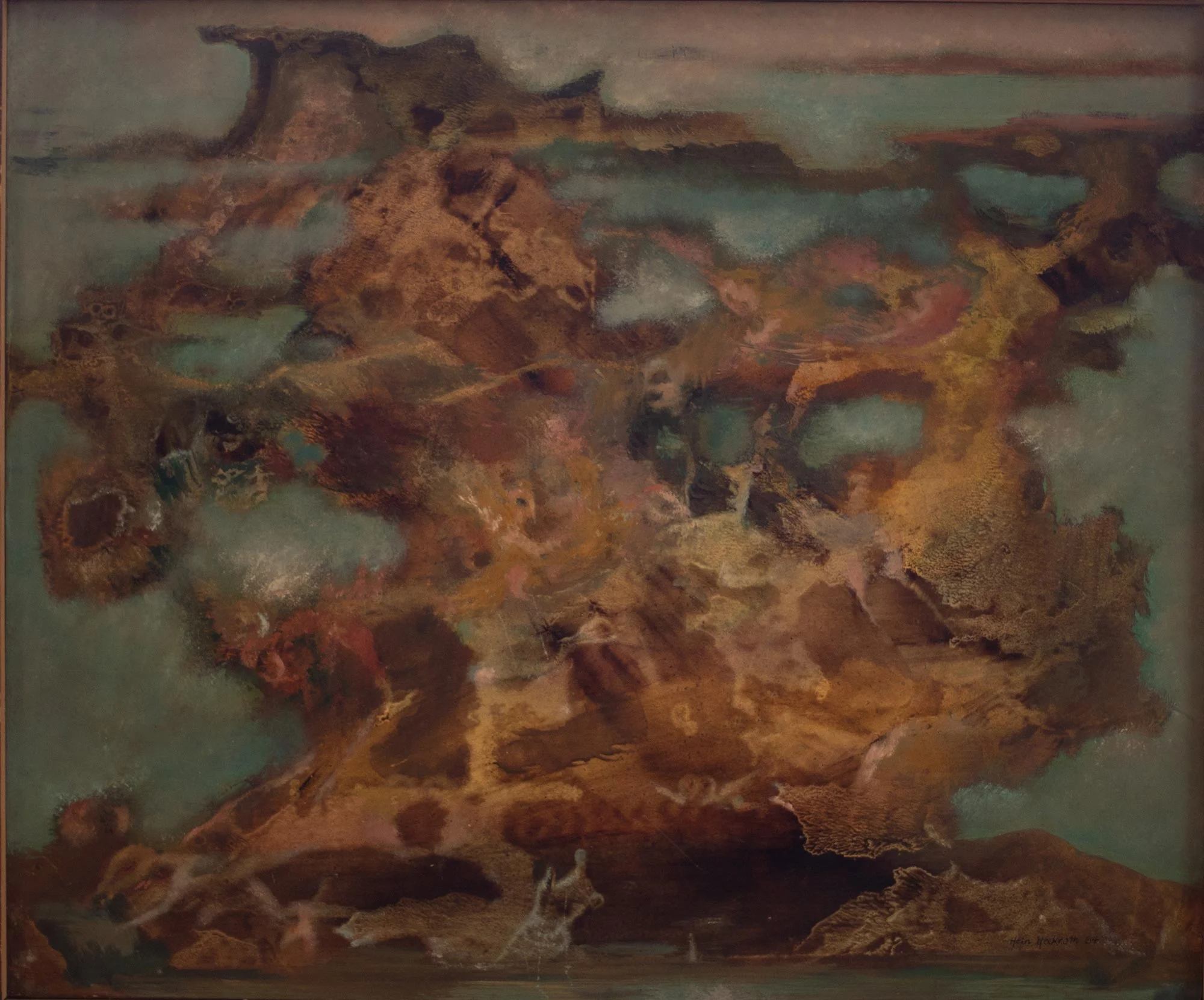 6 Hein Heckroth, Der große Felsen, 1957, Öl auf Holz, 45 x 54 cm, Privatbesitz