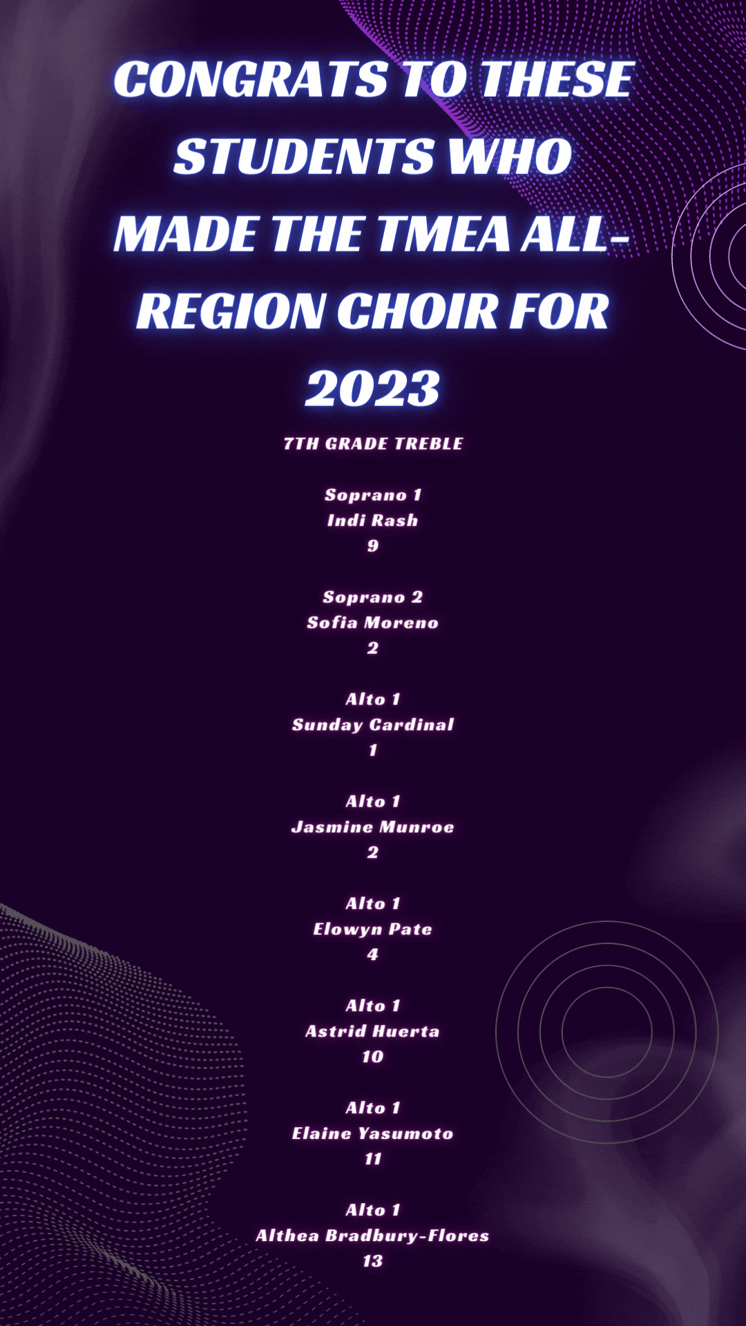 Lamar Middle School Choir