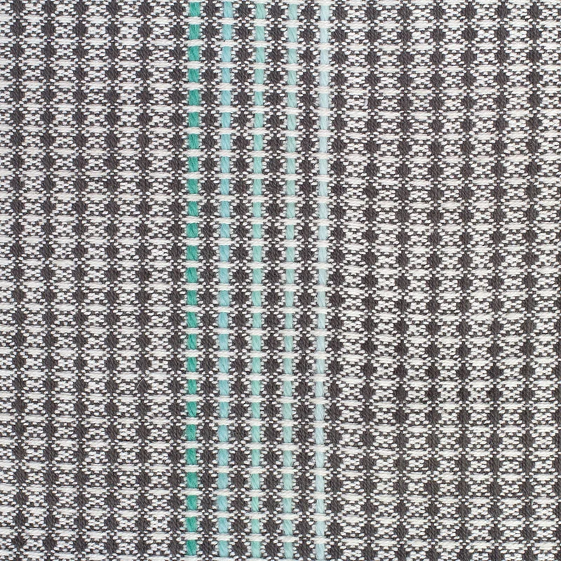 Teal hand embroidery close up detail
