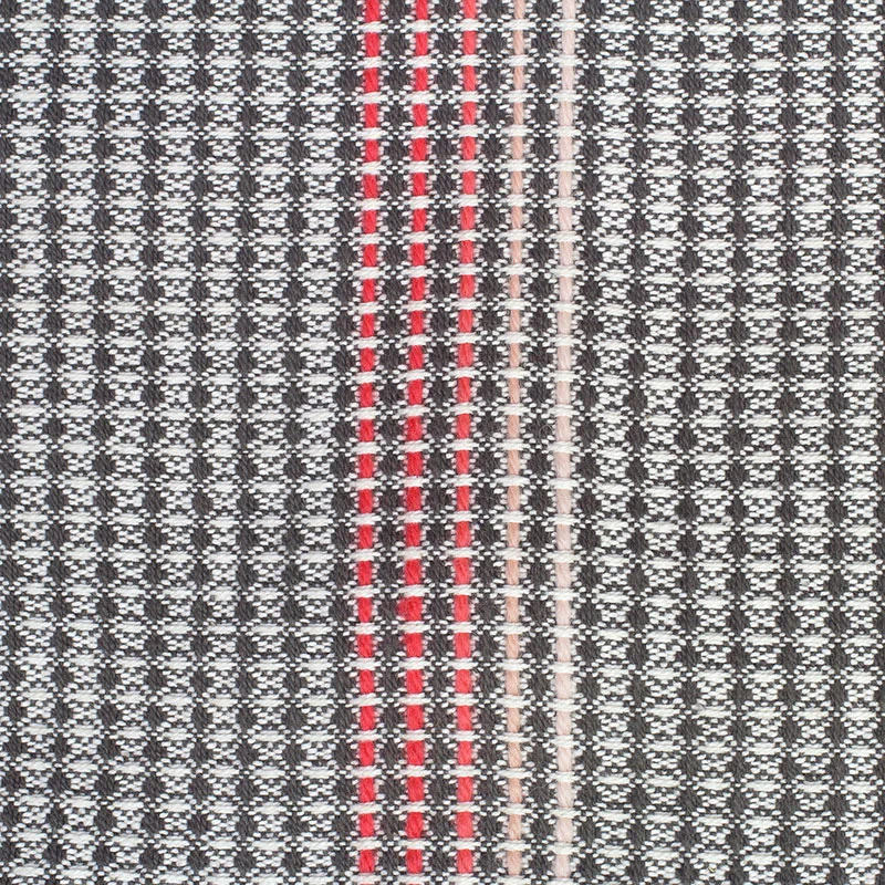 Coral hand embroidery close up detail