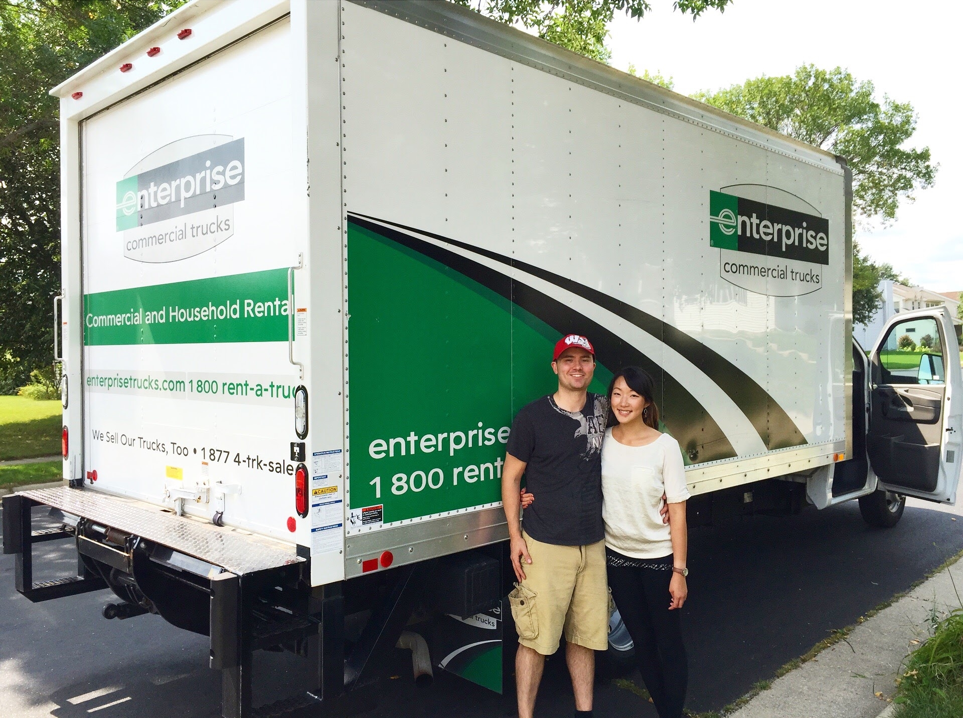Moving day, one year ago!