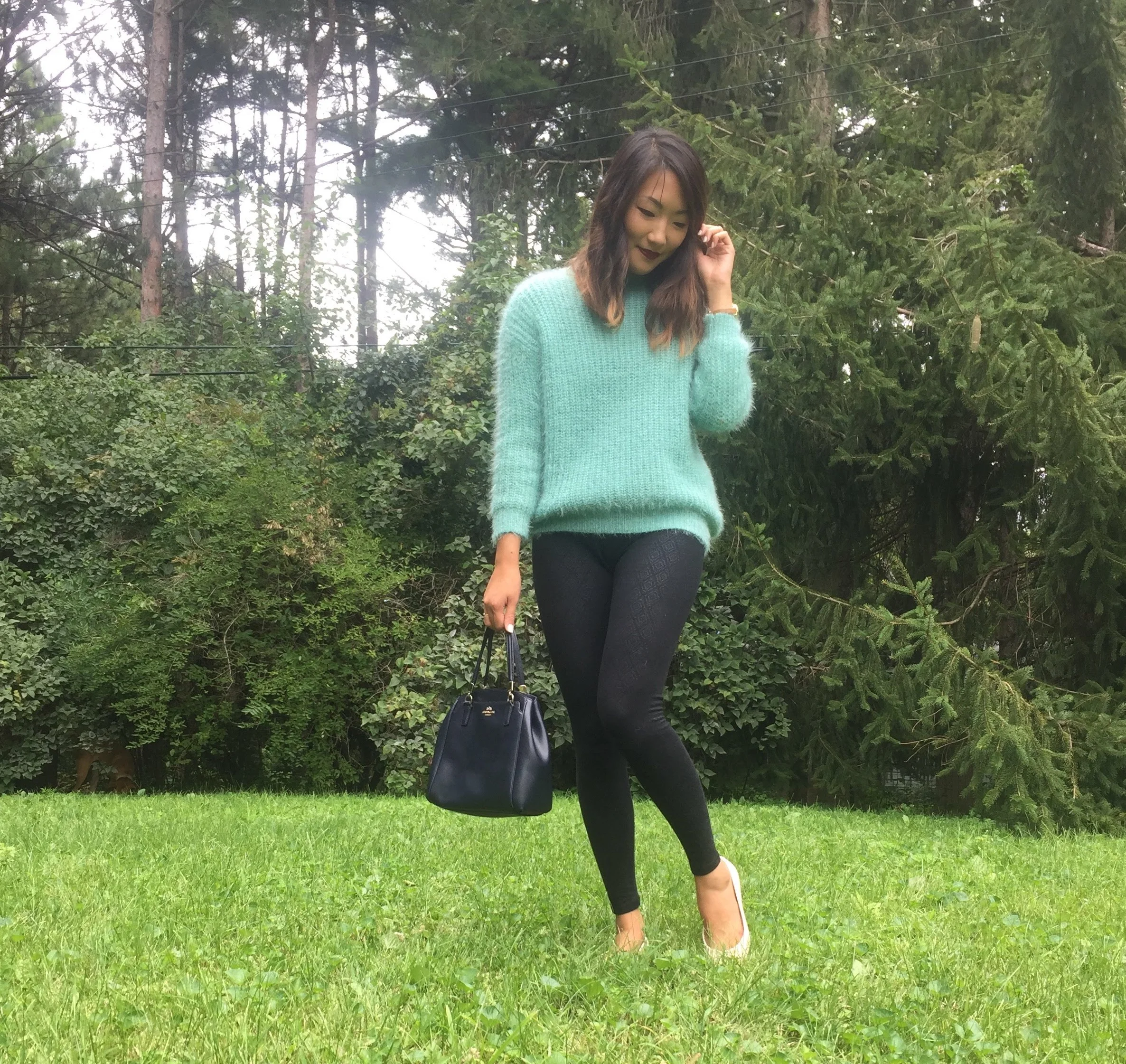 Fuzzy Green Sweater 😃