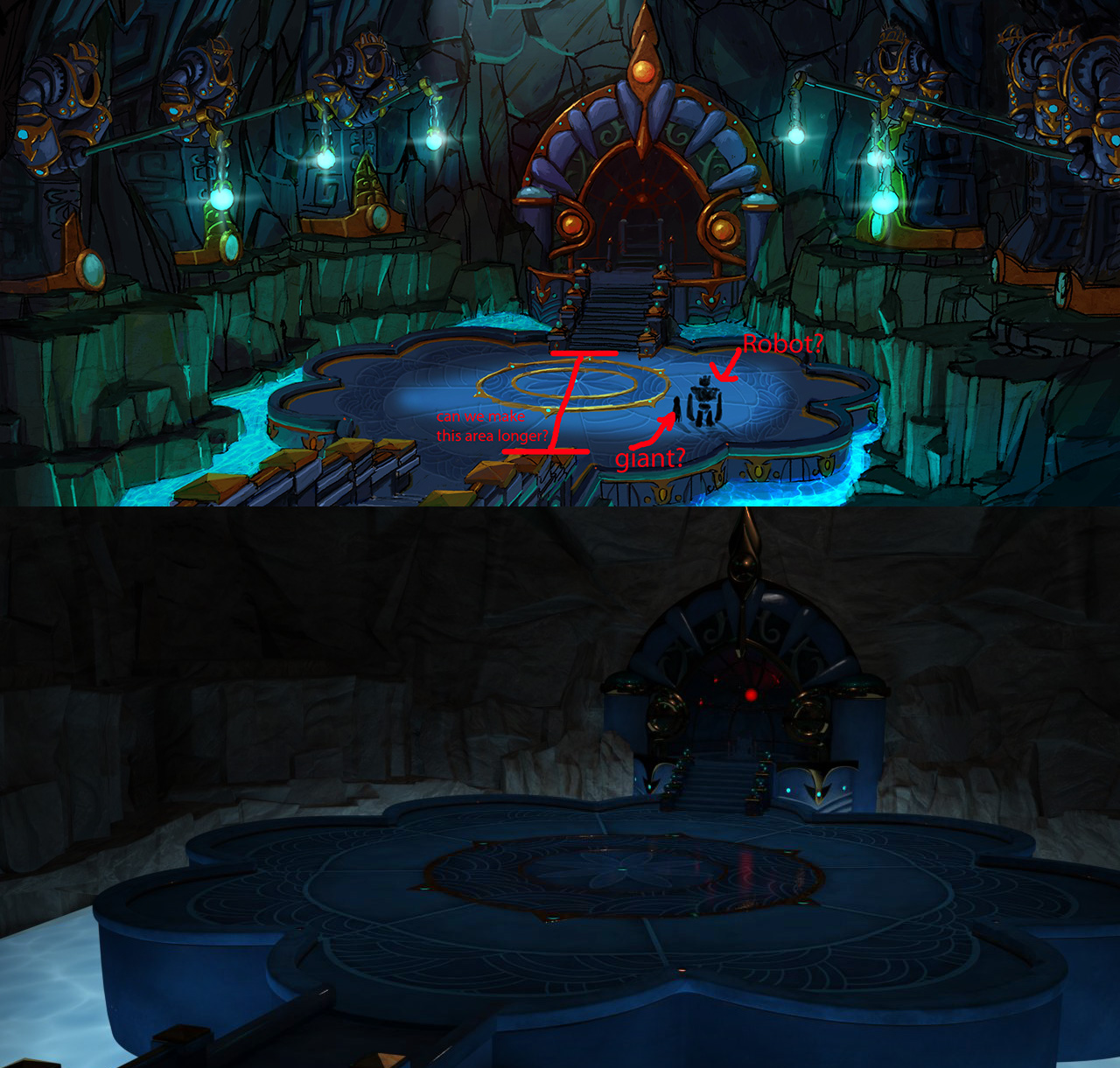  This is a model and reference from the Skylanders cinematics. I was responsible for texturing and modeling. I also modeled the throne room for the next years cinematics. 