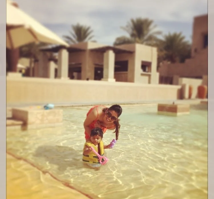 A staycation at bab al shams, my husband and I went on, with only our middle child