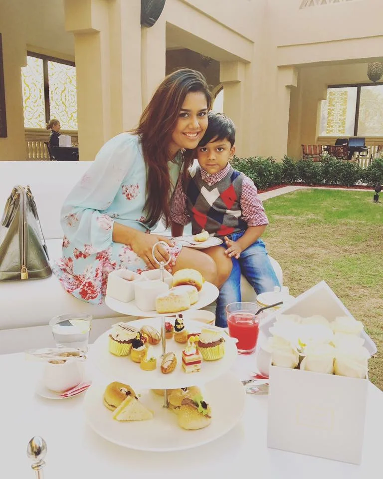 An afternoon tea date with mommy.