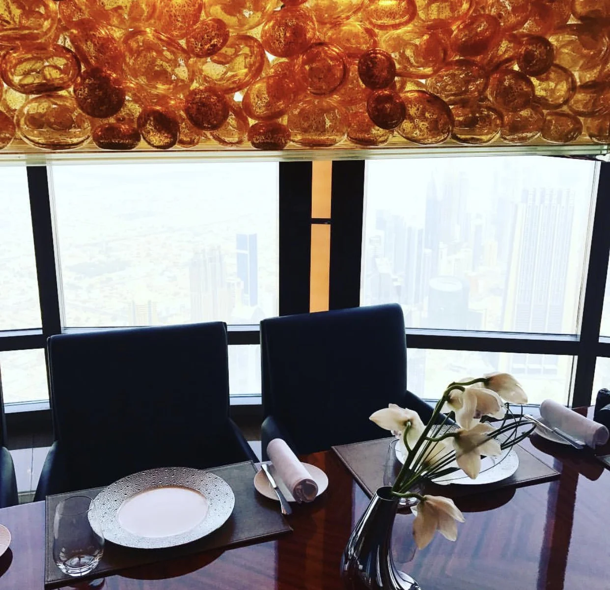 The private dining space at atmosphere