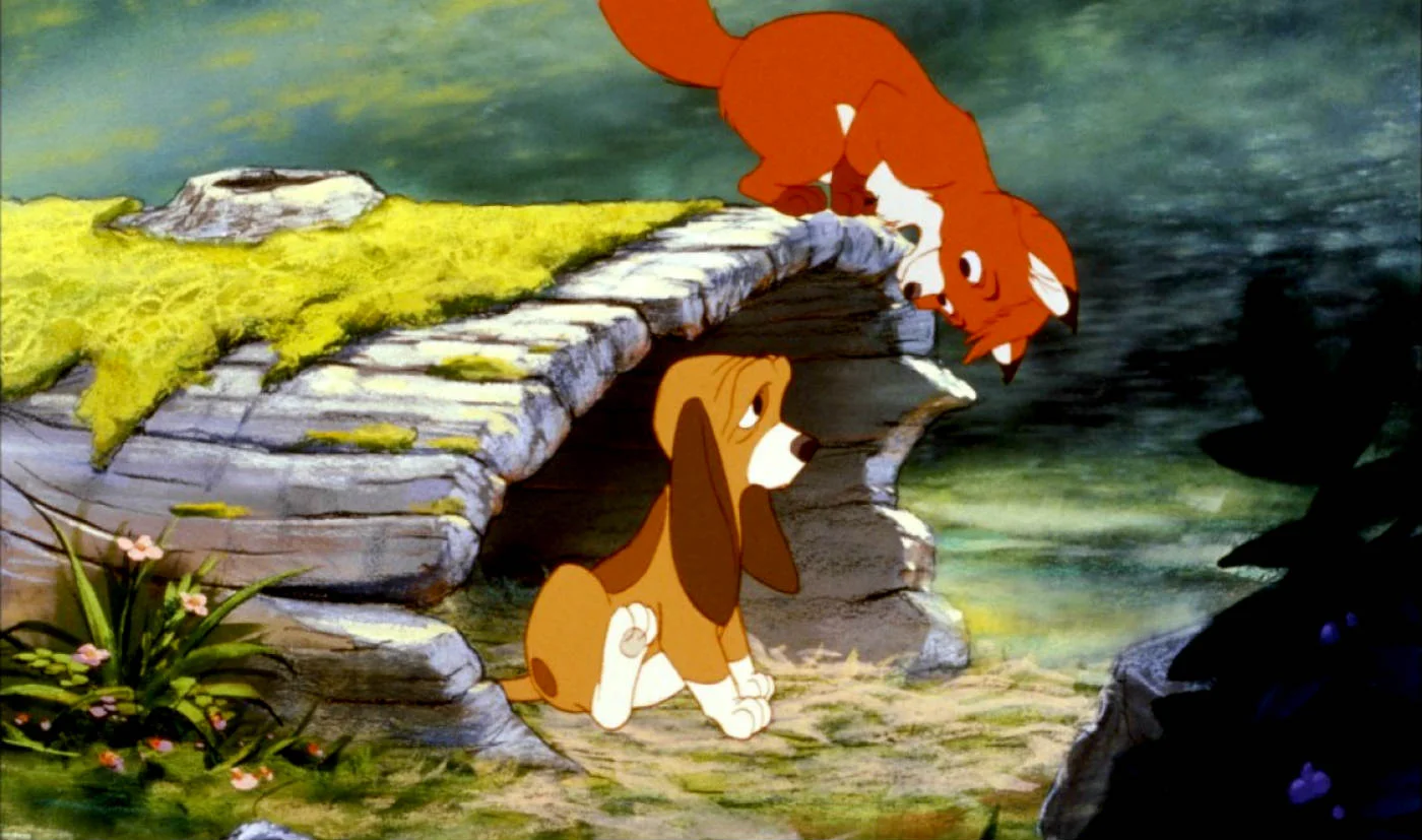 Disney’s The Fox and the Hound, based on the novel by Daniel P. Maddux
