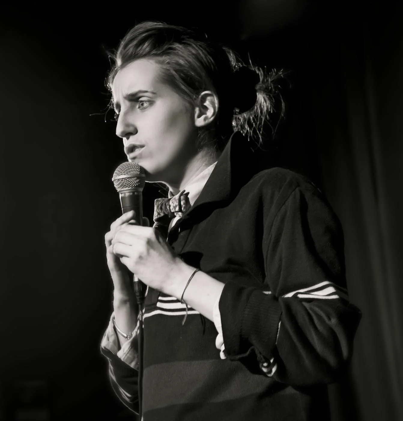 Robby Hoffman is a stand-up comedian and writer. She was just featured in Just For Laughs 42 this past year on three shows, including the famed New Faces Show. She has also been named one of the “Top 10 Comedians” by the Montreal Mirror and hottest Top 50 on afterellen.com. She currently writes on the Emmy award winning children's show, Odd Squad (PBS) and has two original series projects in development.