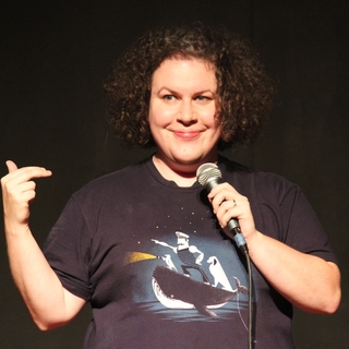 Andie has risen quickly up the ranks of the Portland scene and is now the regular host of Curious Comedy Theater's weekly open mic.. She uses comedy as a form of activism and produces fundraisers that have raised thousands of dollars for causes close to her heart; like Planned Parenthood, Bernie Sanders, The Oregon Humane Society and The Orlando Tragedy, through the series Revolution Comedy. Festival credits include Bumbershoot, Seattle Sketchfest, SF Sketchfest, The All Jane No Dick Comedy Festival, Portland Pride 2014, Treefort Festival, Cromfest and The Comedy Exposition. She has recently performed for sold out crowds at UCBeast, UCB Chelsea and The Stand Nightclub in NYC, Doc's Lab in SF, and Helium Comedy Club in Portland. She has opened for TJ Miller, David Huntsberger, Myq Kaplan and James Adomian, and afterwords they all said "hey Andie that was great!" and got brunch because you can order brunch whenever you want in Portland. In her spare time she enjoys taking hikes with her not-so-smart dog, punk and post punk music, making goofy paintings, nature documentaries and yelling about the patriarchy.