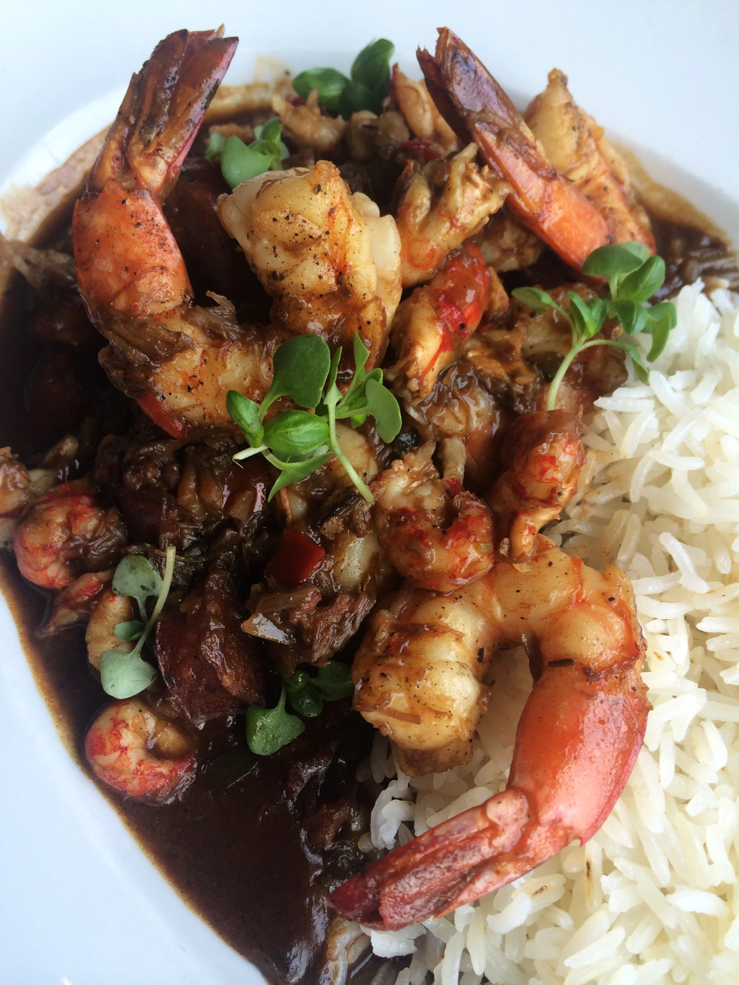 Gulf Shrimp, Crawfish, Andouille, and Blue Crab Gumbo