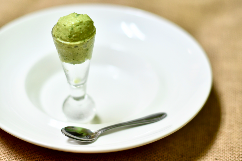 Savory Avocado Sorbet Amuse