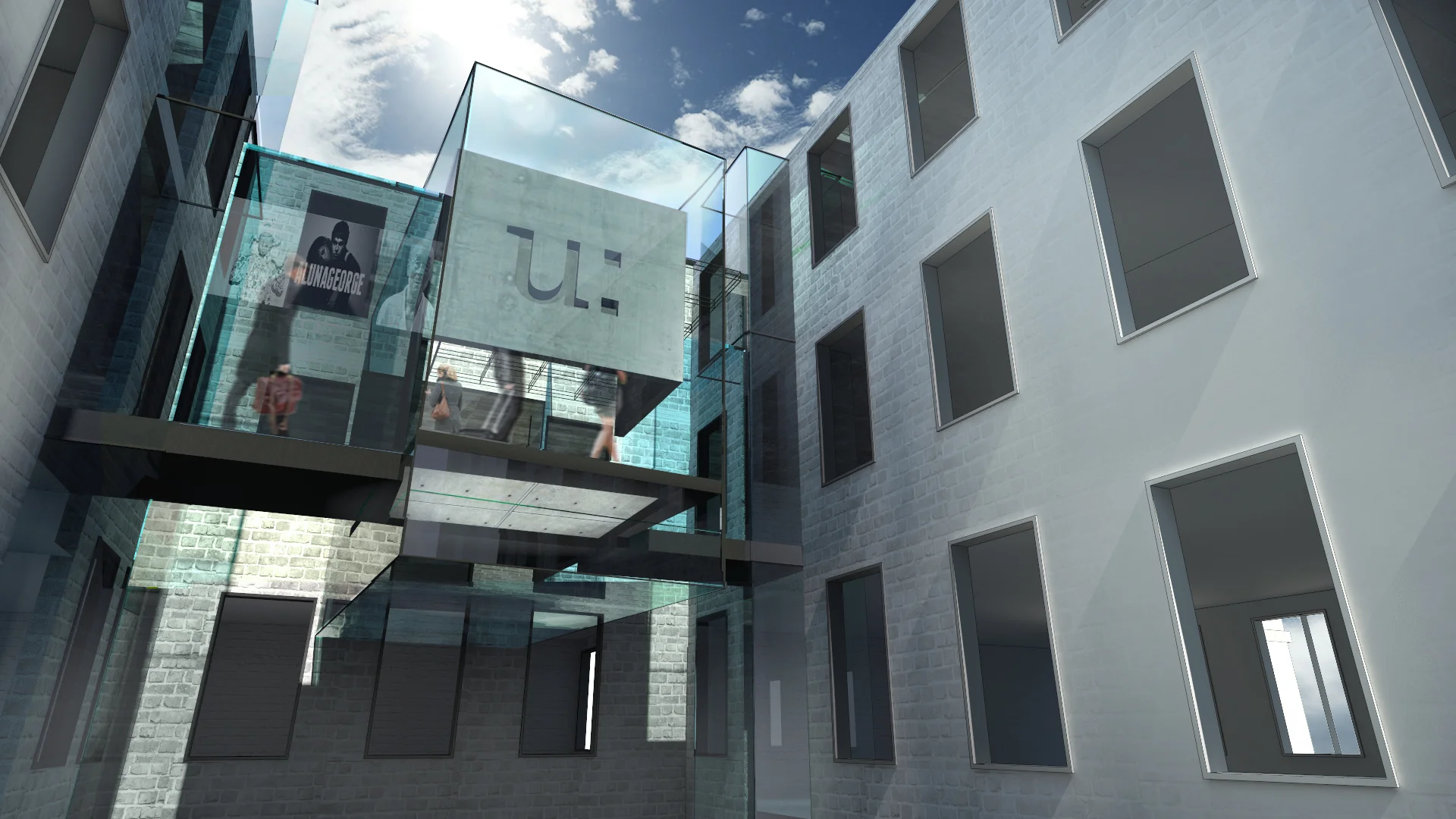 APPROACH u: is located in the five story building we found in Berlin and decided to incorporated our design in it, not only because of its surrounding environment, also because there are a lot of creative studios in this building, we want our guests to immerse in the art world.
