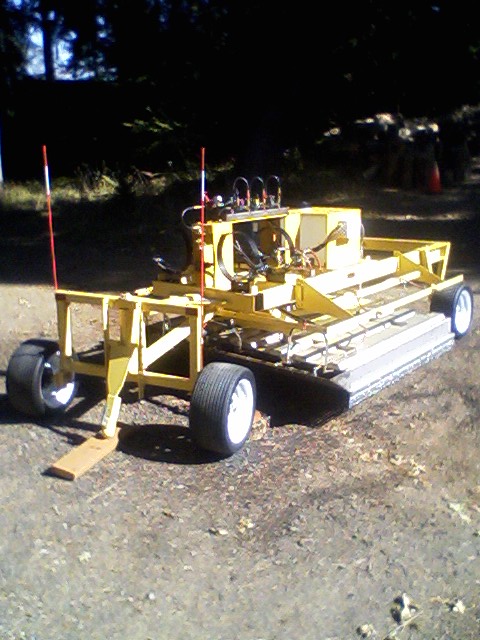 Unique trailer unit for trail maintenance