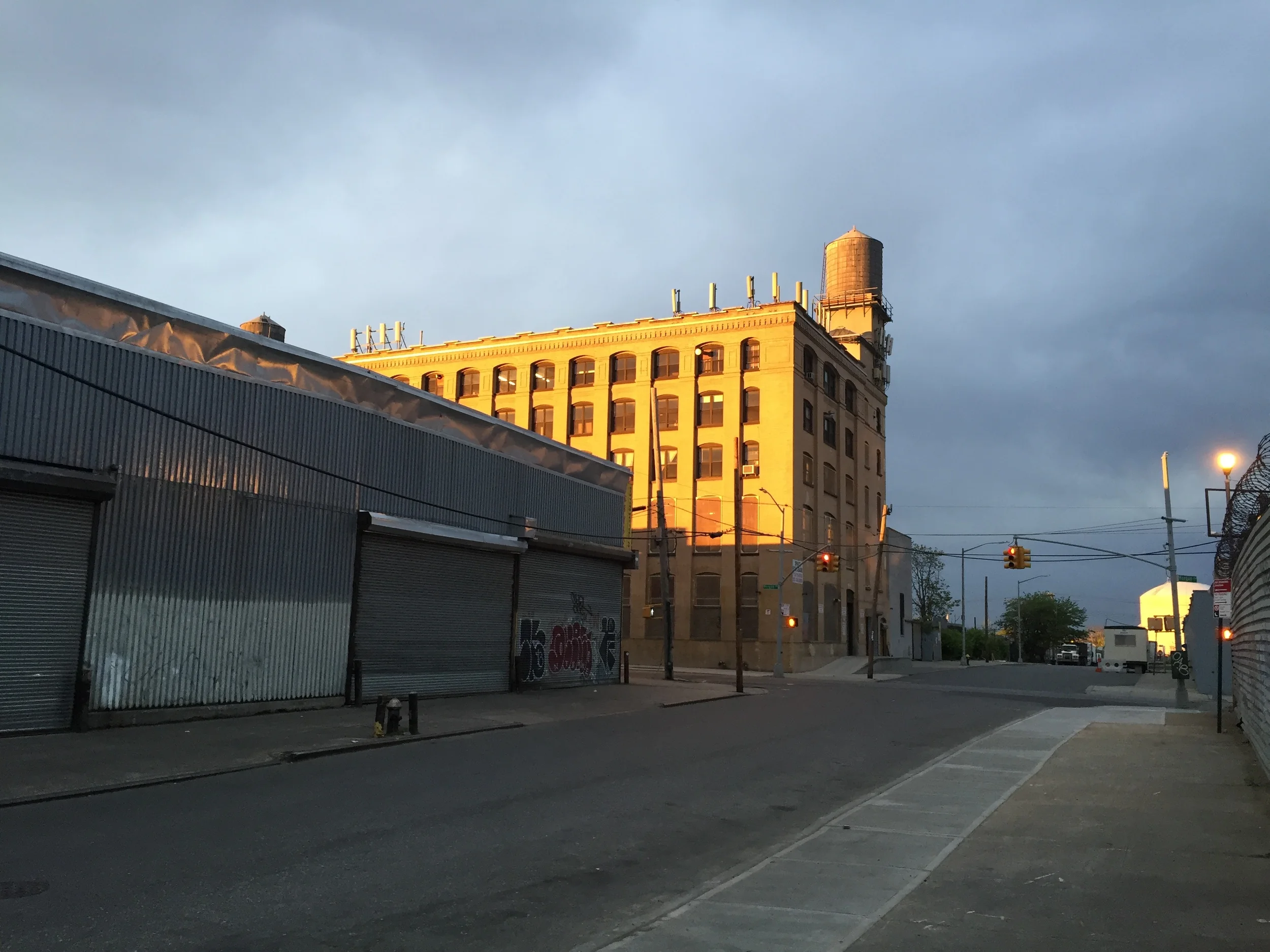 The top floor of this factory bathed in golden light, that's us!