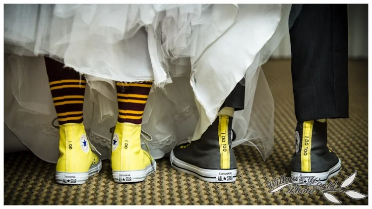 Or you could wear these awesome Chucks!