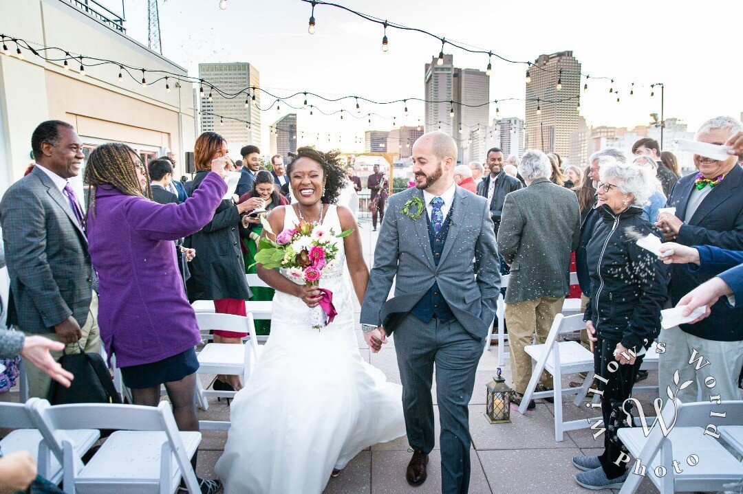 Want a good #EcoFriendlyWedding alternative to confetti? This adorable @RiverviewRoom couple had their loved ones shower them with Lavender as they made their joyful #WeddingExit!  @everything_4_ever @kinfolkbrassband2020