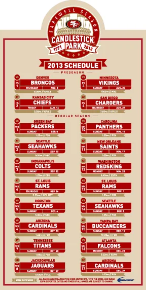 2013 Season Schedule Magent