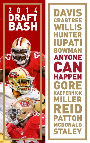 2014 Draft Party Signage